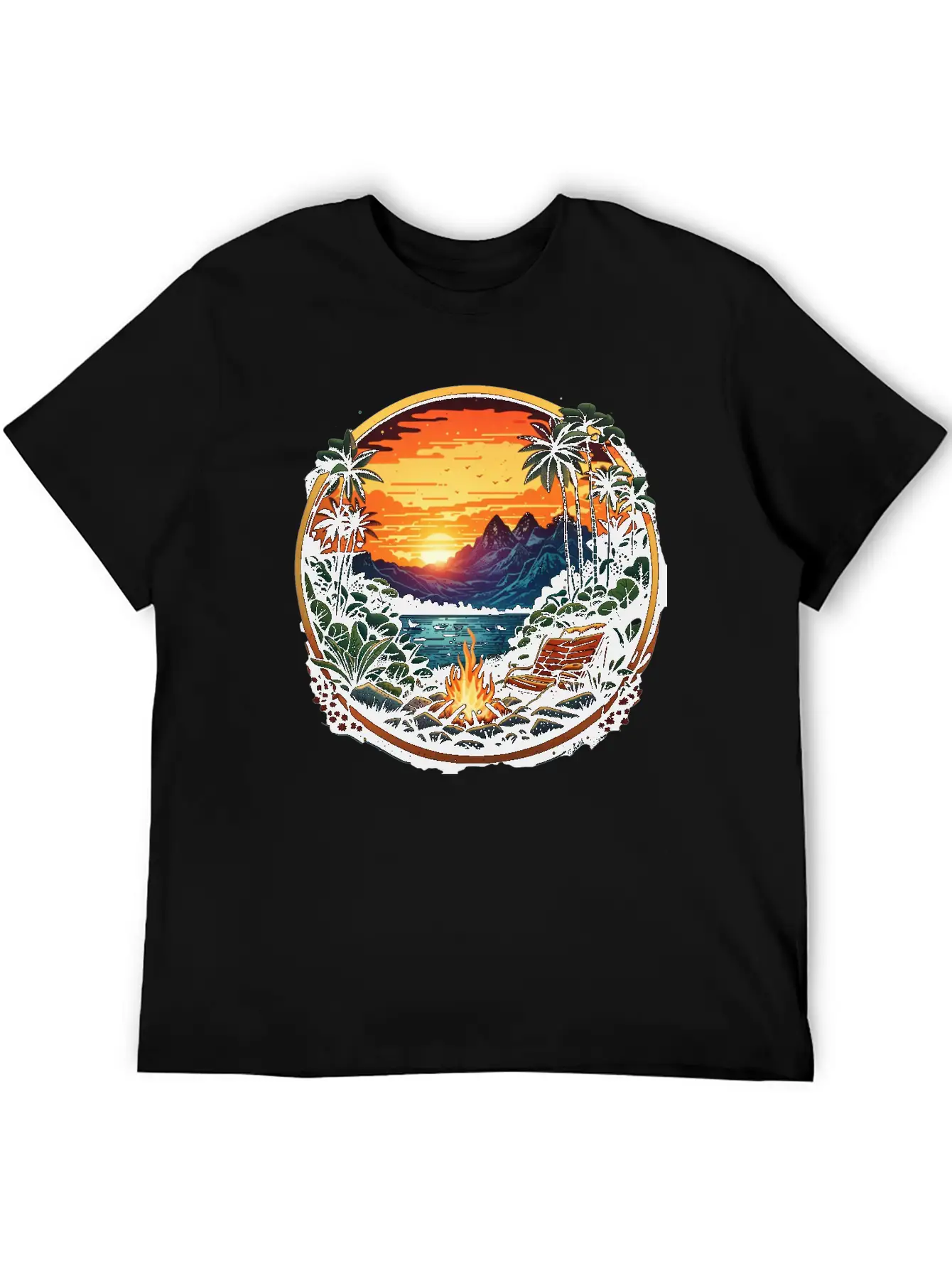 Wilderness Adventure Amidst Tropical Forest Timeless Short Sleeve Tee – Comfy And Minimalist Design
