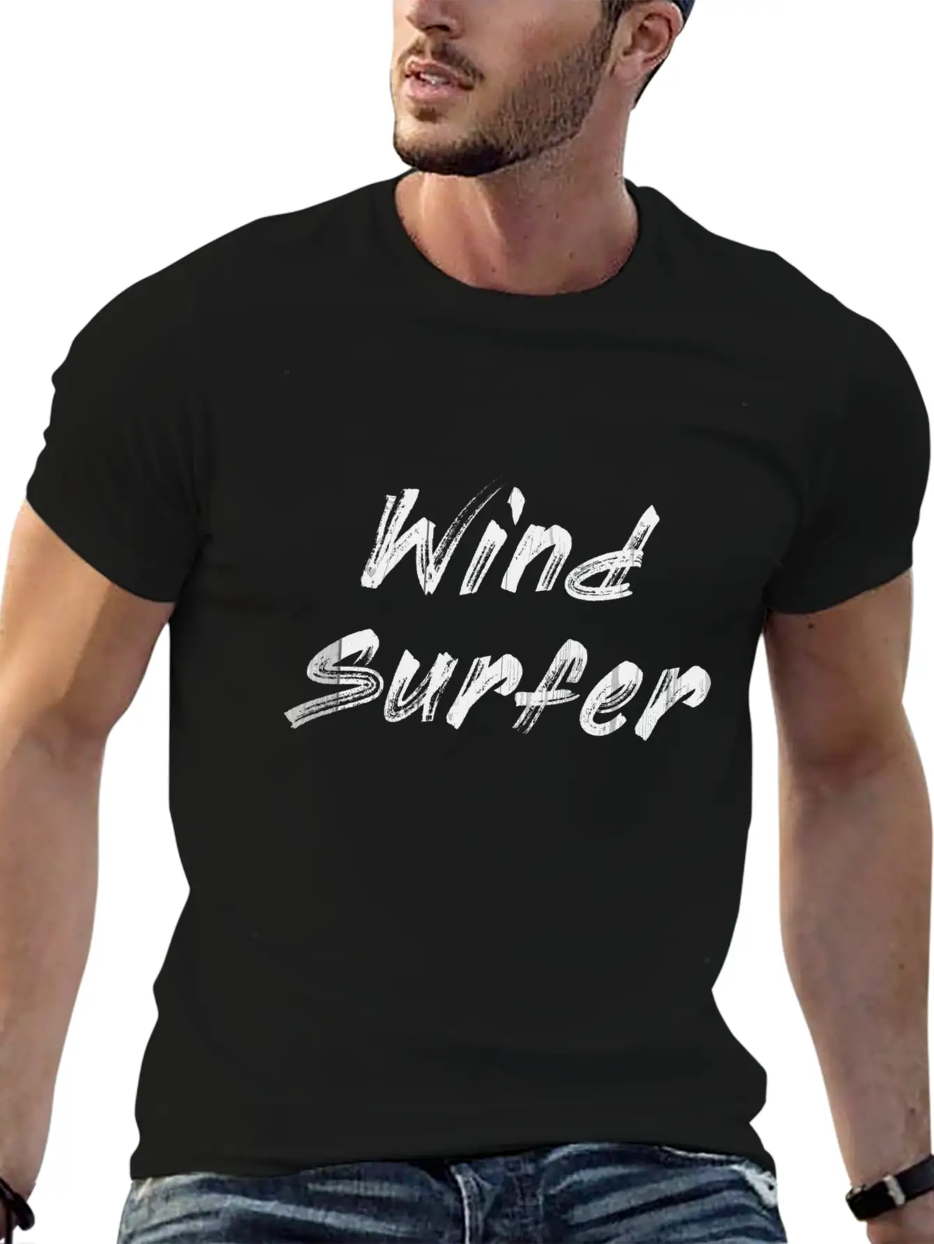 Wind Surfer Unisex Short Sleeve Soft Cotton T-Shirt – Casual Everyday Wear