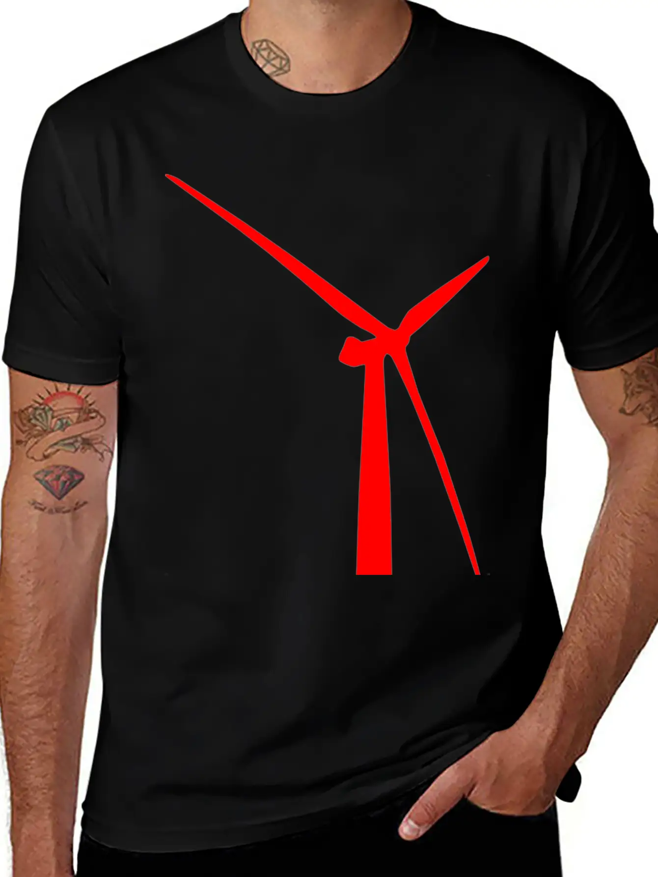 Windmill Windmuehle Wind Turbine Windrad40 Unisex Short Sleeve Soft Cotton T-Shirt – Casual Everyday Wear