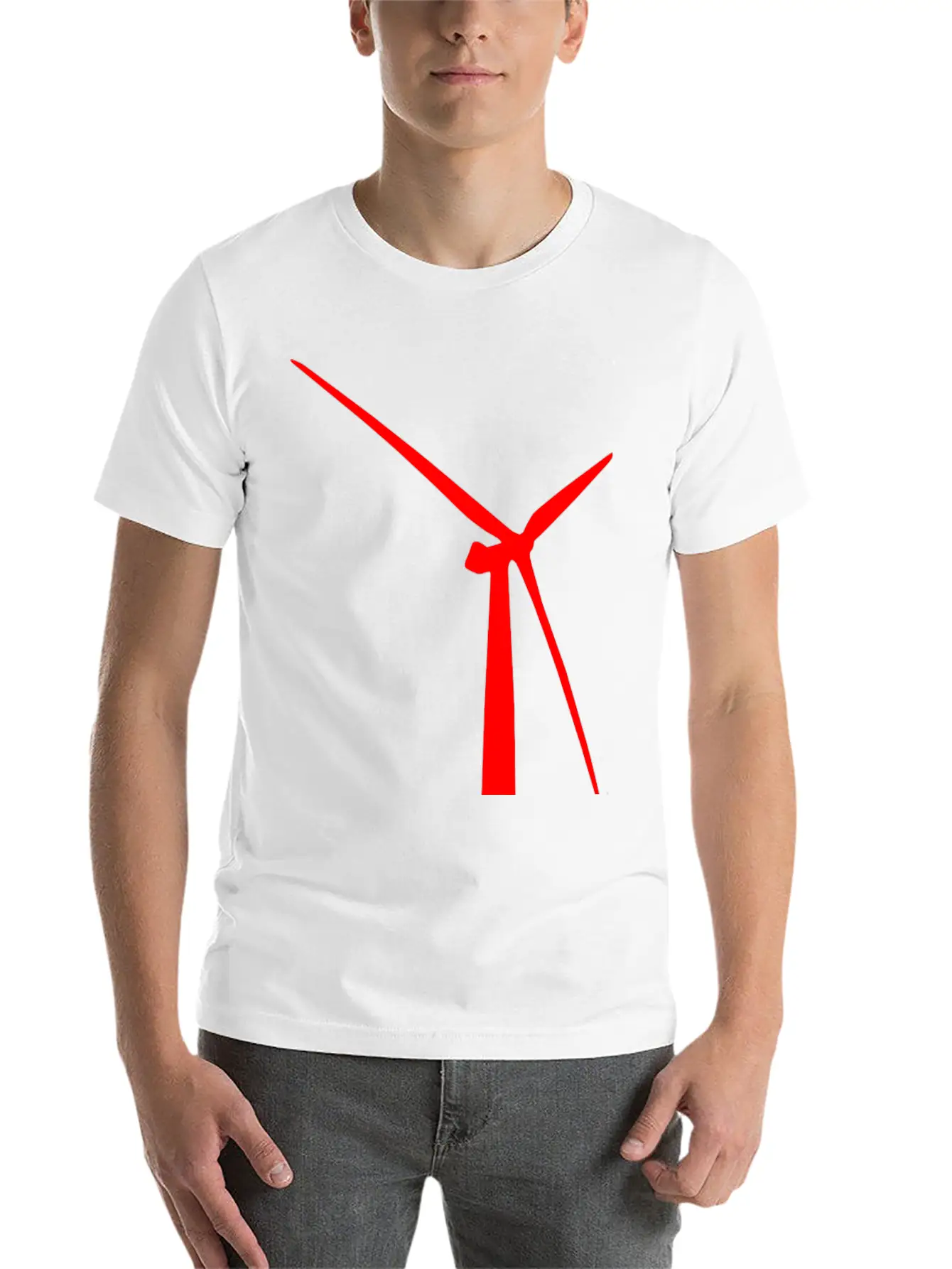 Windmill Windmuehle Wind Turbine Windrad40 Unisex Short Sleeve Soft Cotton T-Shirt – Casual Everyday Wear