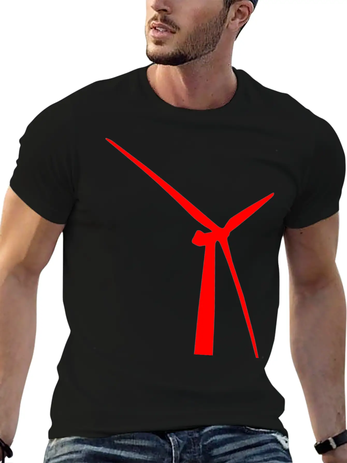 Windmill Windmuehle Wind Turbine Windrad40 Unisex Short Sleeve Soft Cotton T-Shirt – Casual Everyday Wear