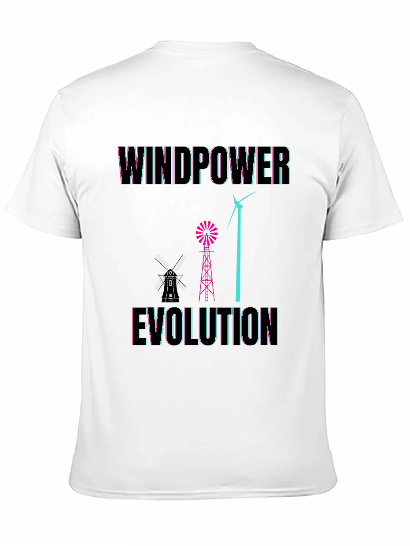 Windpower Wind Power Evolution Wind Energy Unisex Casual T-Shirt – Clean Design For Daily Comfort