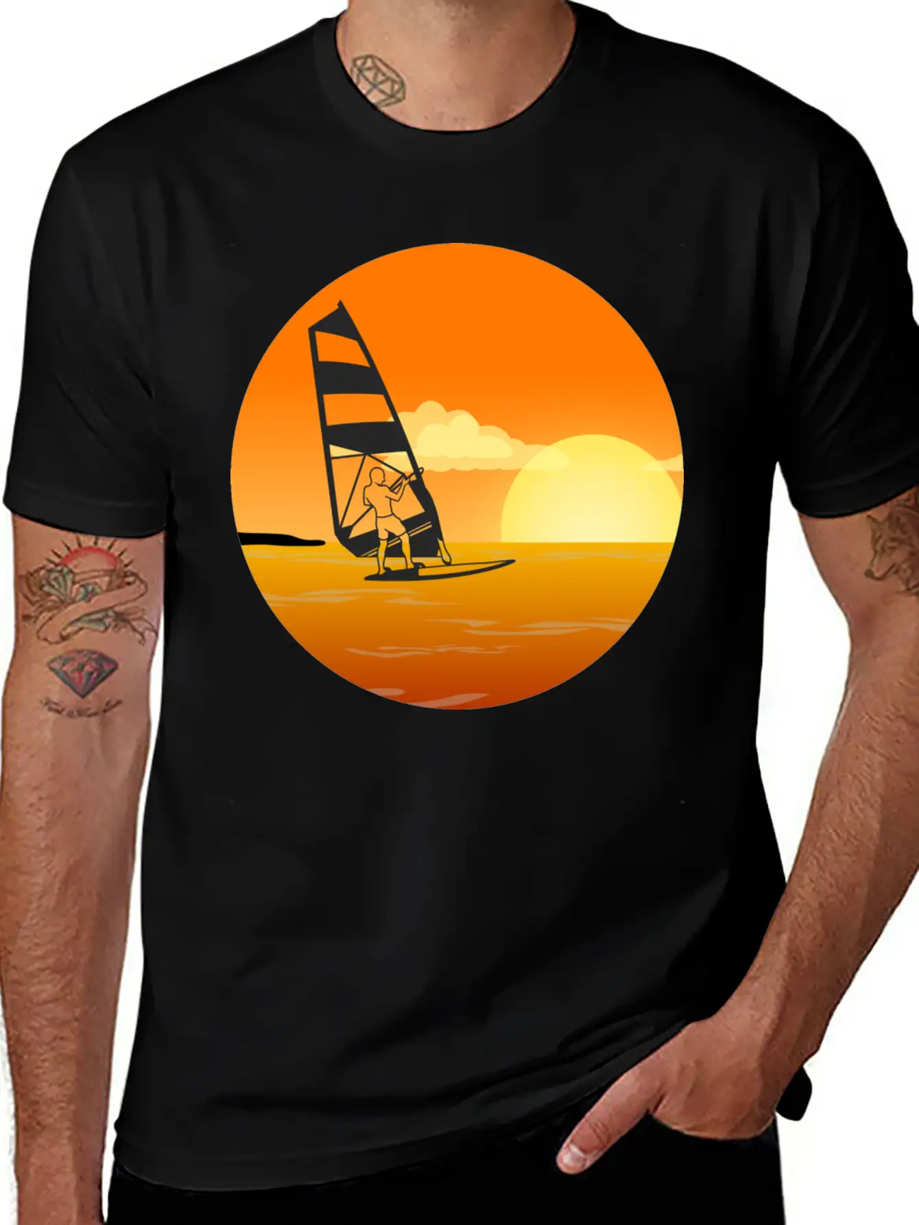 Windsurfing Relaxed Everyday Tee – Lightweight And Durable Cotton