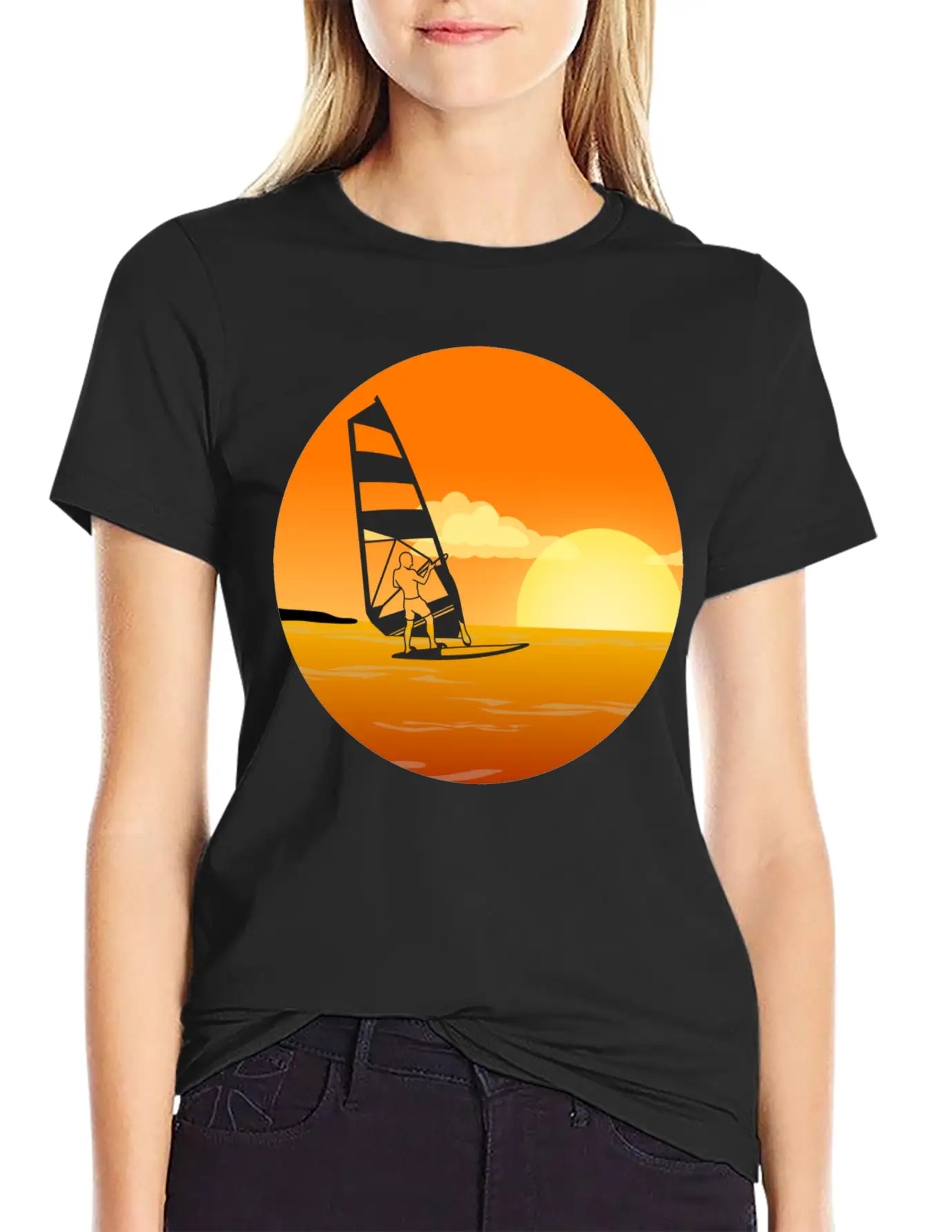 Windsurfing Relaxed Everyday Tee – Lightweight And Durable Cotton