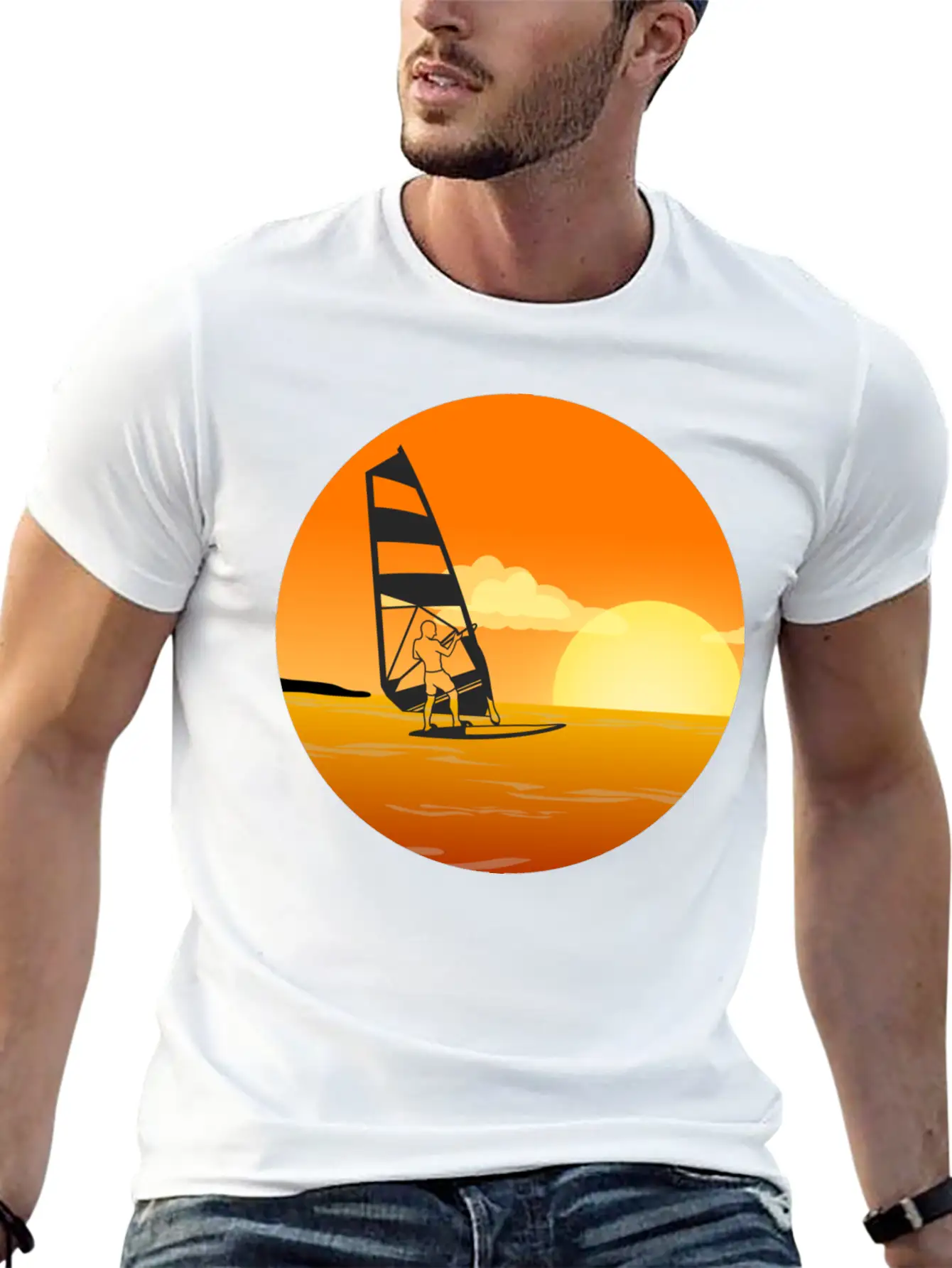 Windsurfing Relaxed Everyday Tee – Lightweight And Durable Cotton