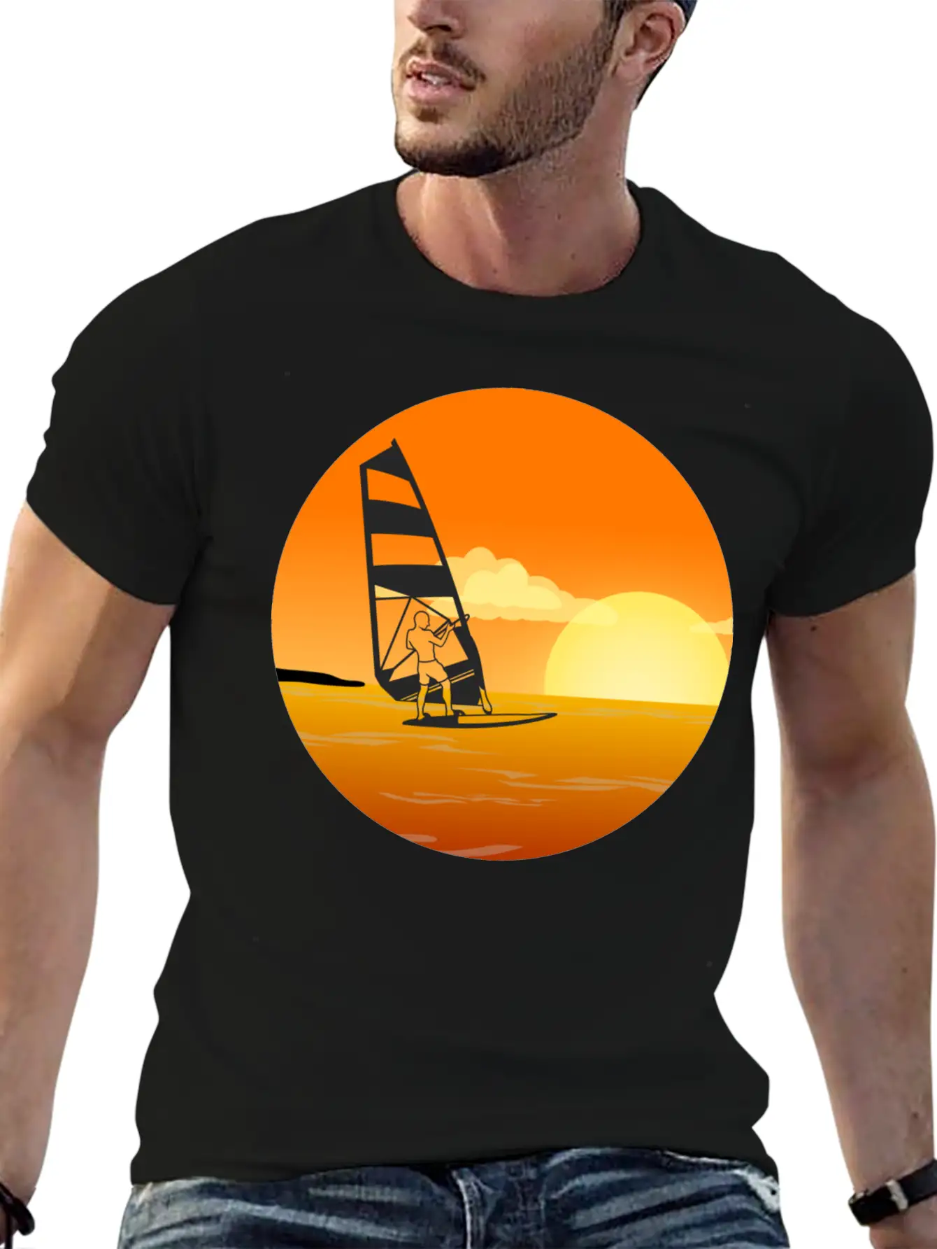 Windsurfing Relaxed Everyday Tee – Lightweight And Durable Cotton