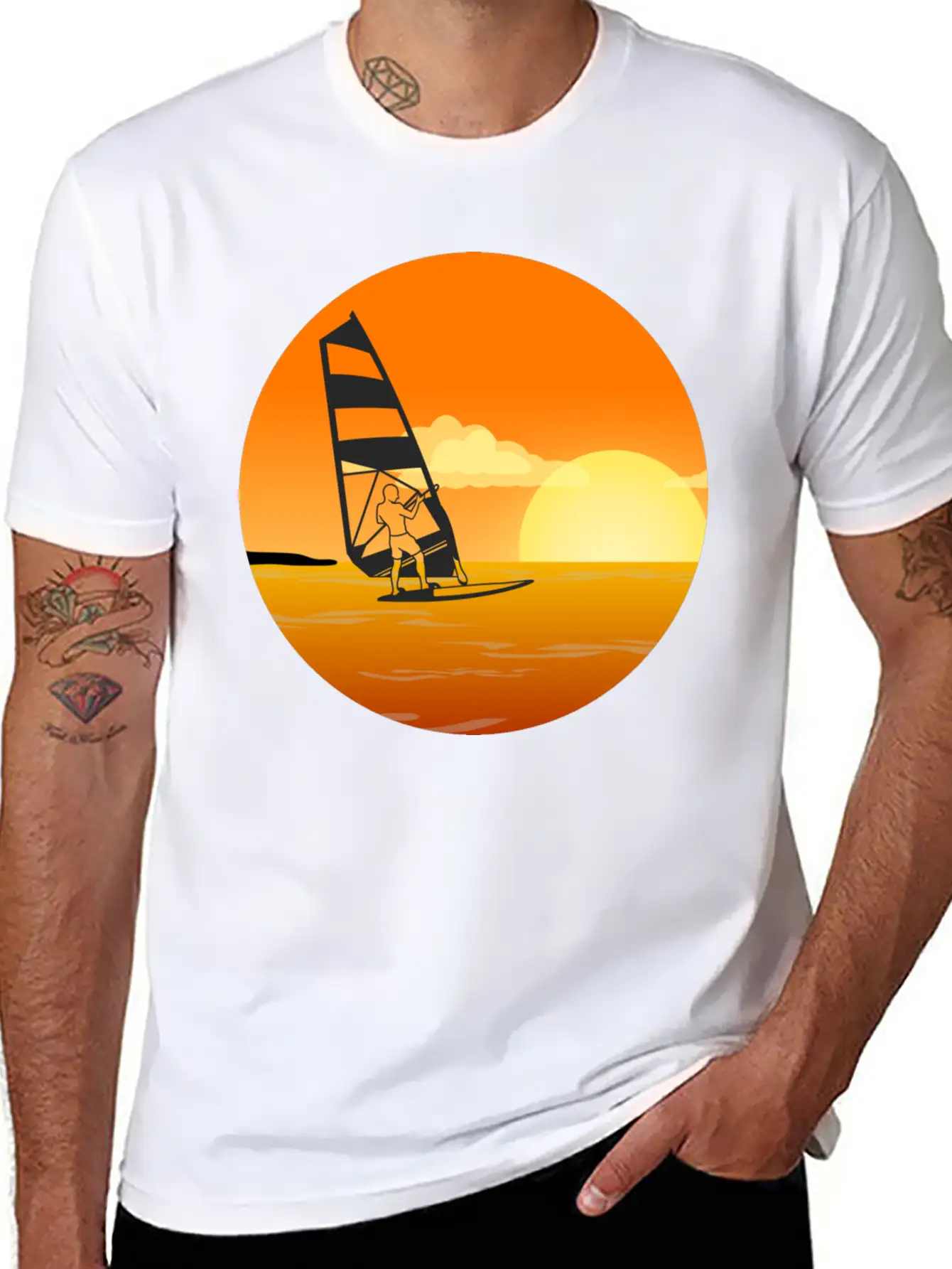 Windsurfing Relaxed Everyday Tee – Lightweight And Durable Cotton