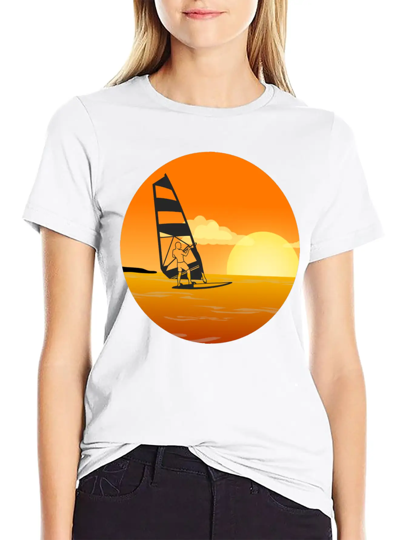 Windsurfing Relaxed Everyday Tee – Lightweight And Durable Cotton