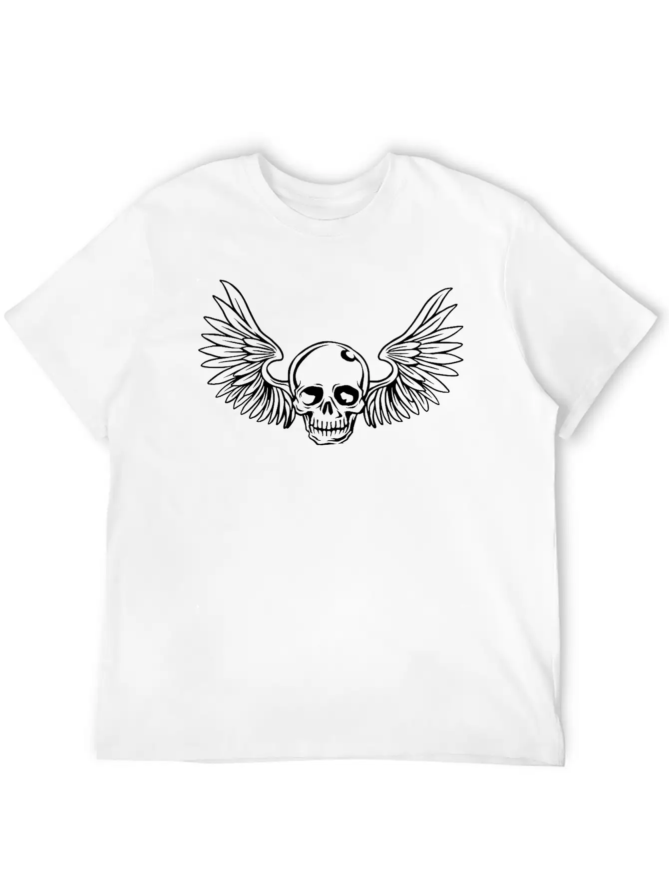 Winged Skulls Stylish Everyday T-Shirt – Unisex Basic Cotton Tee