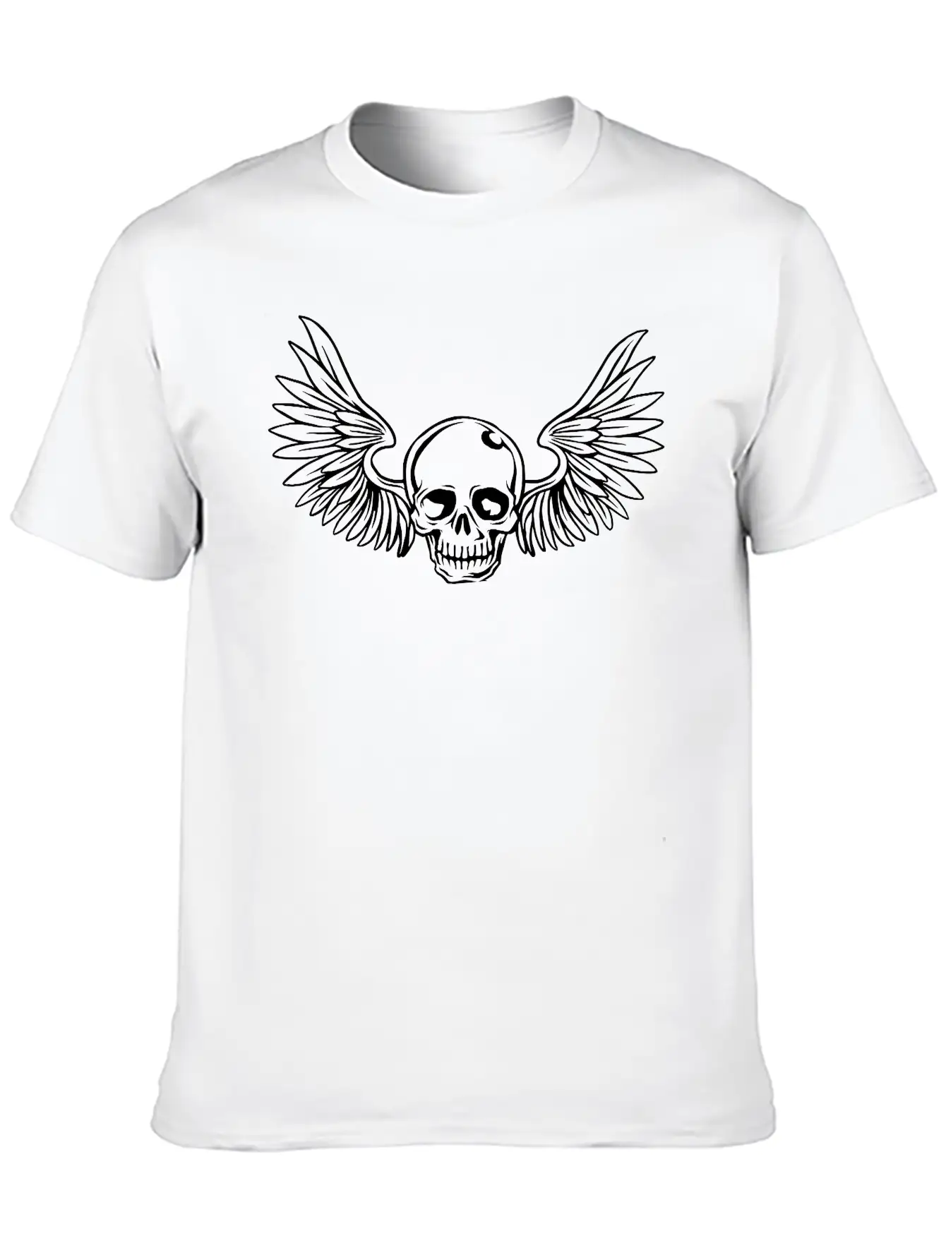 Winged Skulls Stylish Everyday T-Shirt – Unisex Basic Cotton Tee