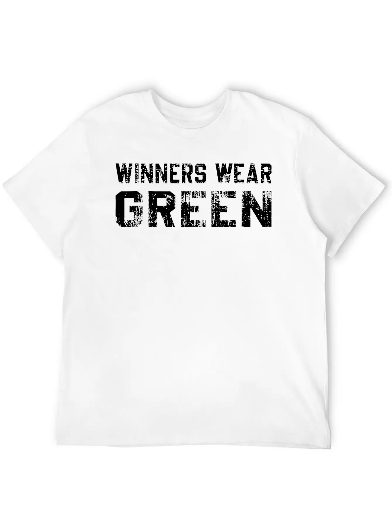 Winners Wear Green Team Spirit Game Competition Basic Graphic T-Shirt – Daily Comfort In Soft Cotton