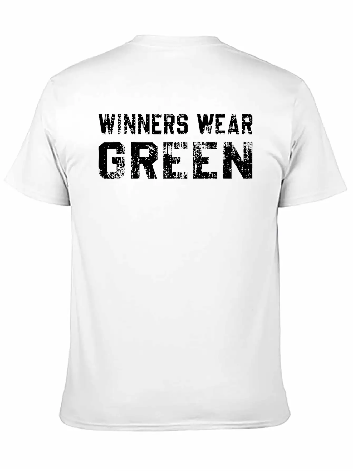 Winners Wear Green Team Spirit Game Competition Basic Graphic T-Shirt – Daily Comfort In Soft Cotton
