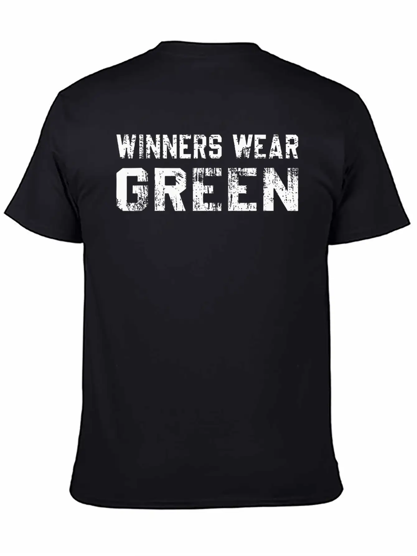 Winners Wear Green Team Spirit Game Competition Basic Graphic T-Shirt – Daily Comfort In Soft Cotton