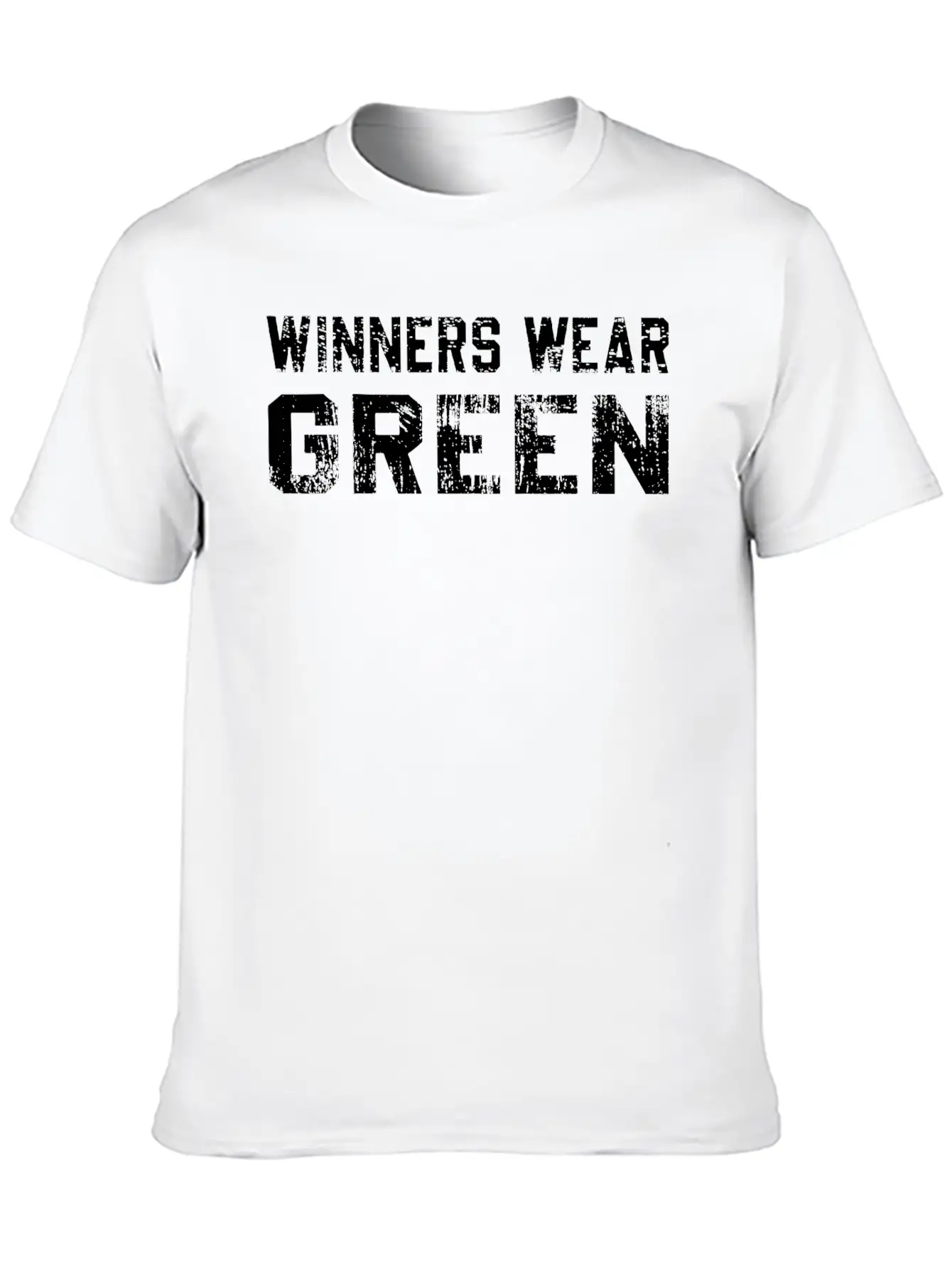 Winners Wear Green Team Spirit Game Competition Basic Graphic T-Shirt – Daily Comfort In Soft Cotton