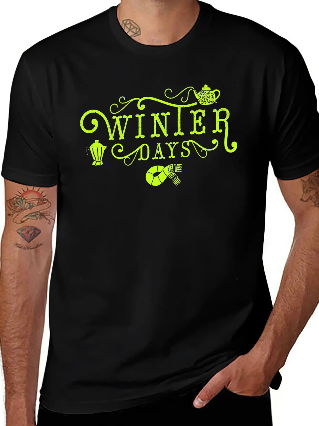 Winter Days Winter Days Warm Tightening Cold Snow Unisex Short Sleeve Soft Cotton T-Shirt – Casual Everyday Wear