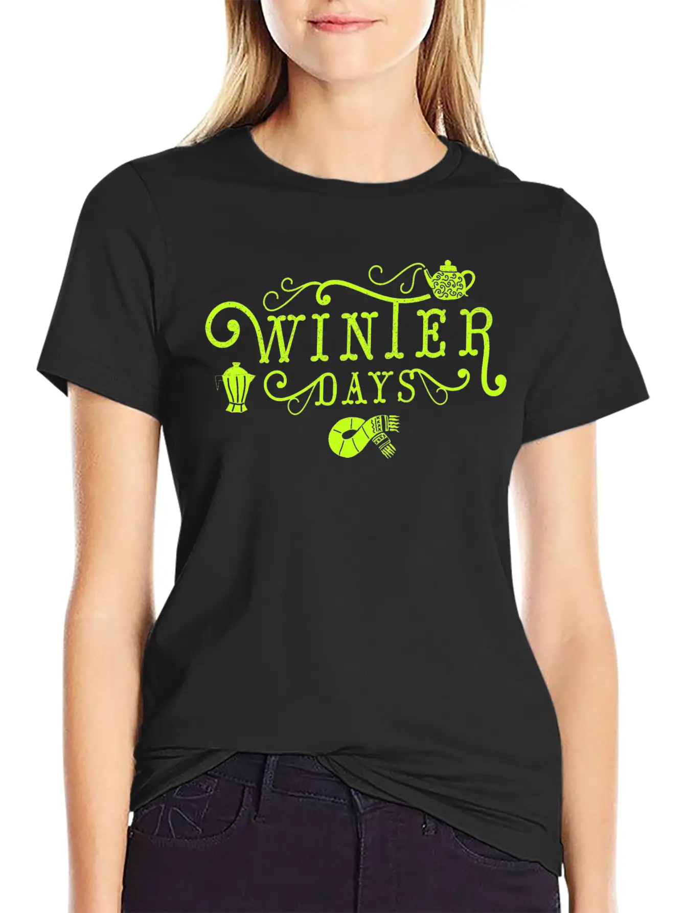 Winter Days Winter Days Warm Tightening Cold Snow Unisex Short Sleeve Soft Cotton T-Shirt – Casual Everyday Wear