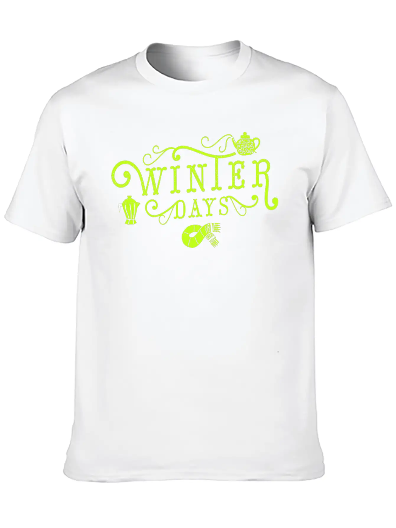 Winter Days Winter Days Warm Tightening Cold Snow Unisex Short Sleeve Soft Cotton T-Shirt – Casual Everyday Wear