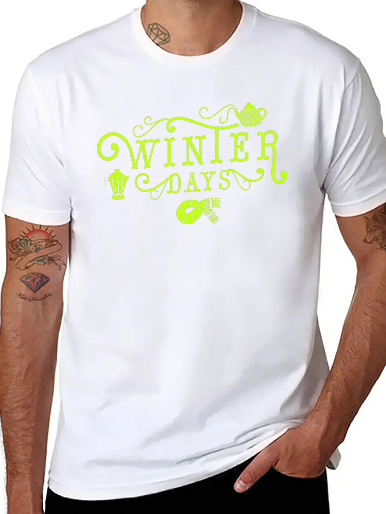 Winter Days Winter Days Warm Tightening Cold Snow Unisex Short Sleeve Soft Cotton T-Shirt – Casual Everyday Wear