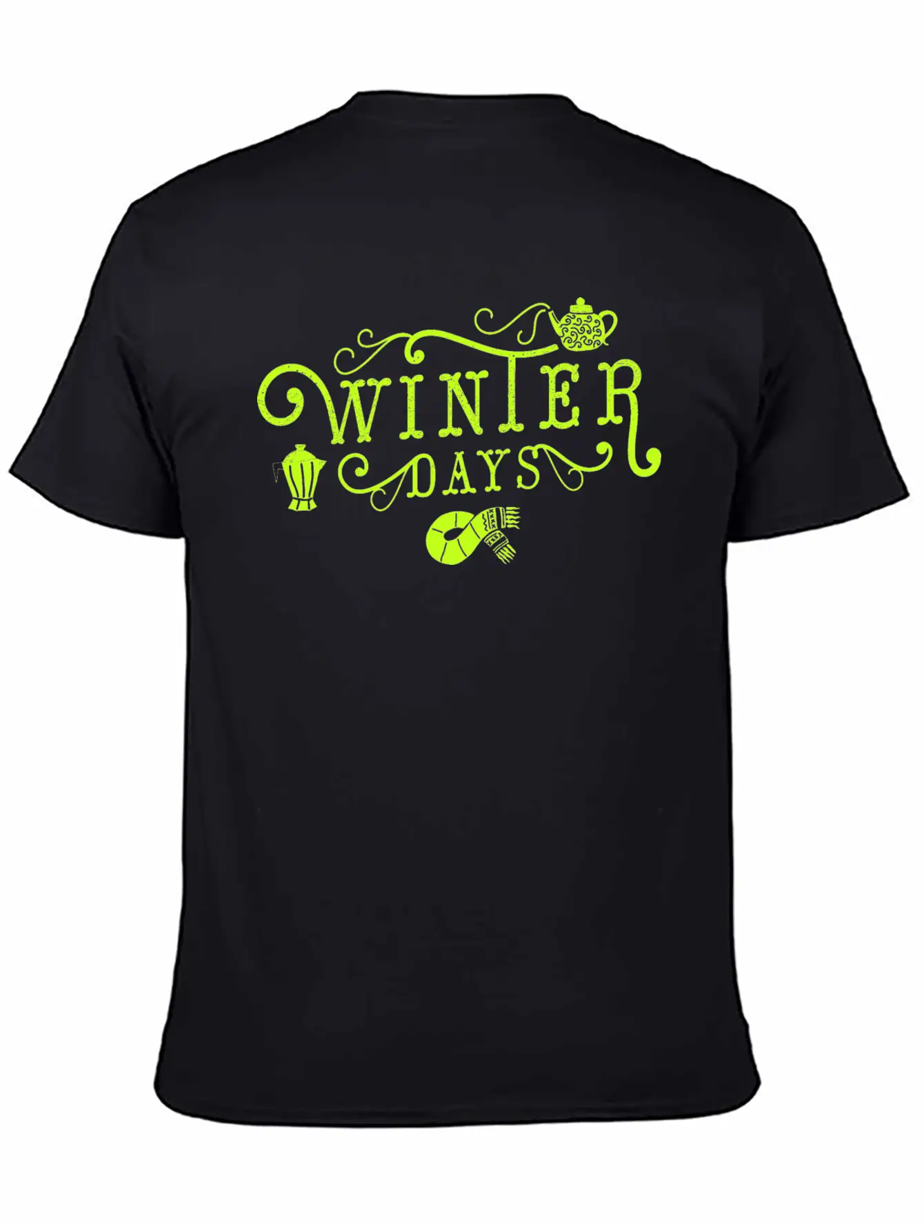 Winter Days Winter Days Warm Tightening Cold Snow Unisex Short Sleeve Soft Cotton T-Shirt – Casual Everyday Wear
