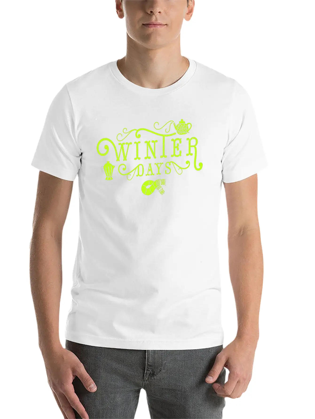 Winter Days Winter Days Warm Tightening Cold Snow Unisex Short Sleeve Soft Cotton T-Shirt – Casual Everyday Wear