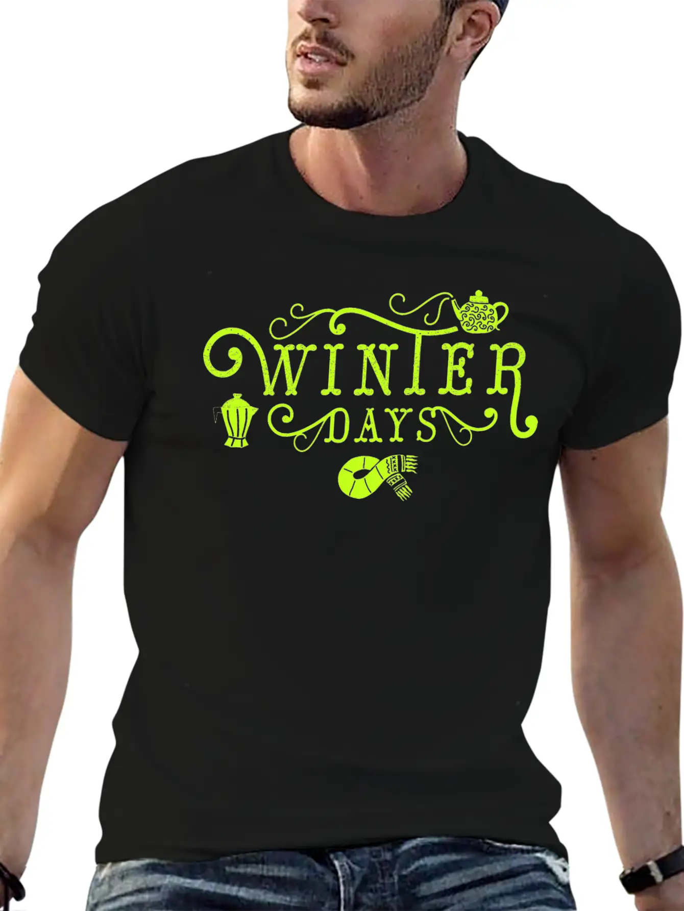 Winter Days Winter Days Warm Tightening Cold Snow Unisex Short Sleeve Soft Cotton T-Shirt – Casual Everyday Wear