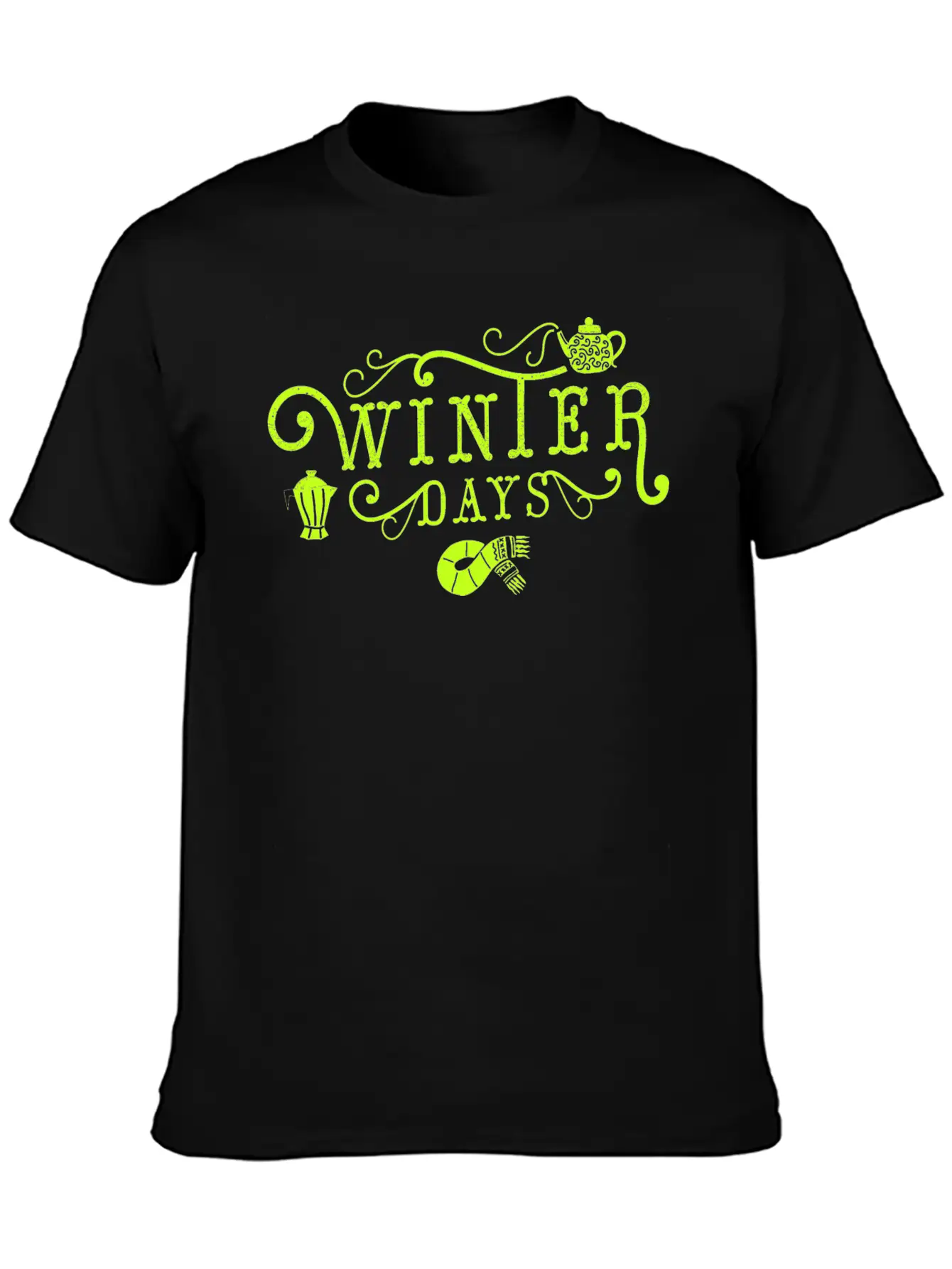 Winter Days Winter Days Warm Tightening Cold Snow Unisex Short Sleeve Soft Cotton T-Shirt – Casual Everyday Wear