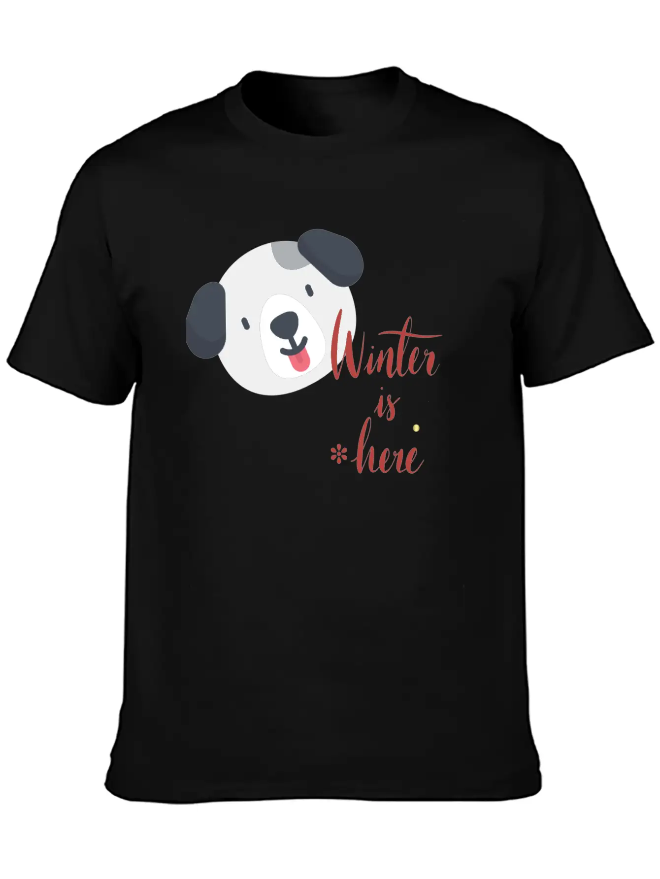 Winter Here Unisex Short Sleeve Soft Cotton T-Shirt – Casual Everyday Wear