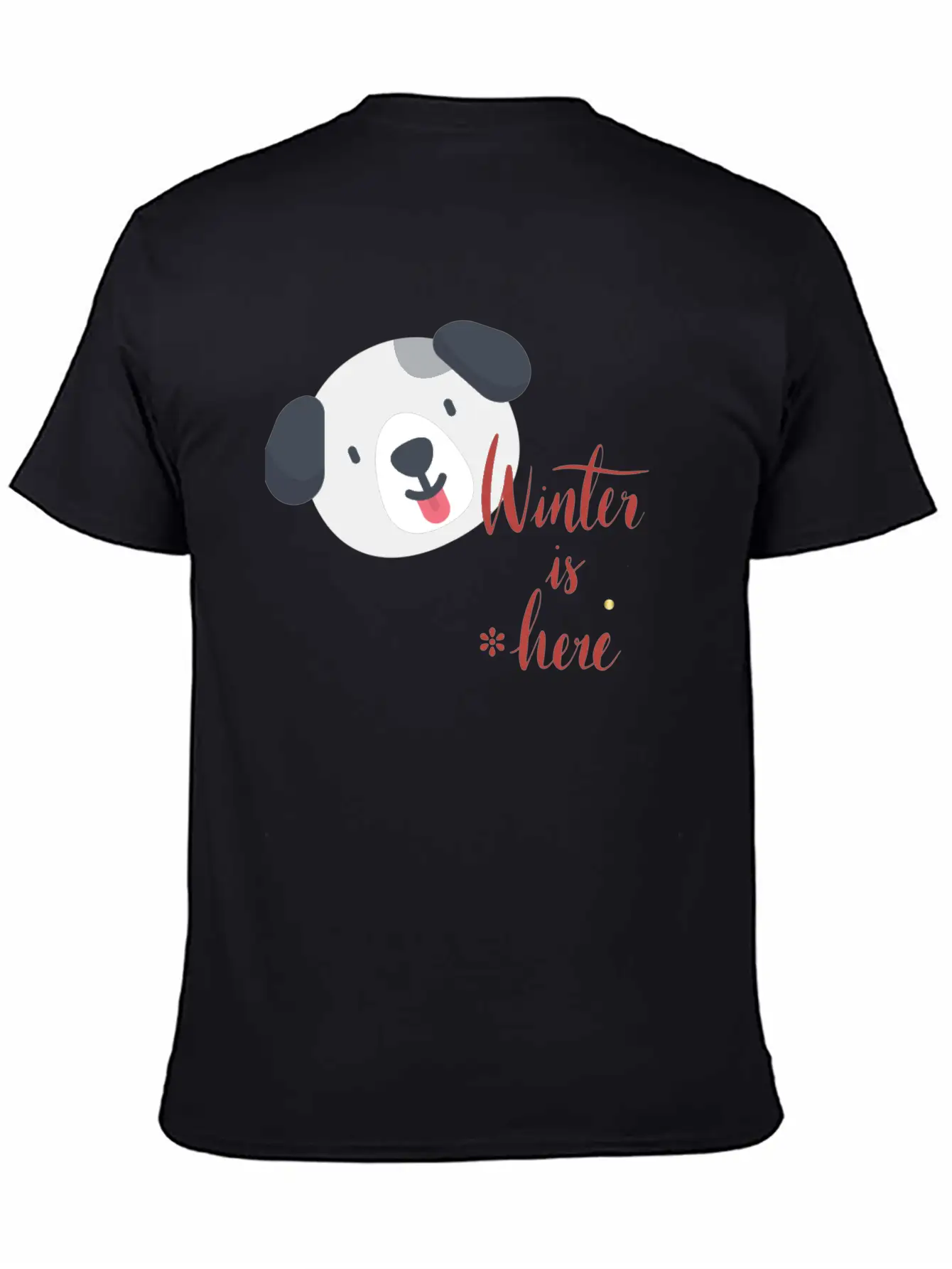 Winter Here Unisex Short Sleeve Soft Cotton T-Shirt – Casual Everyday Wear