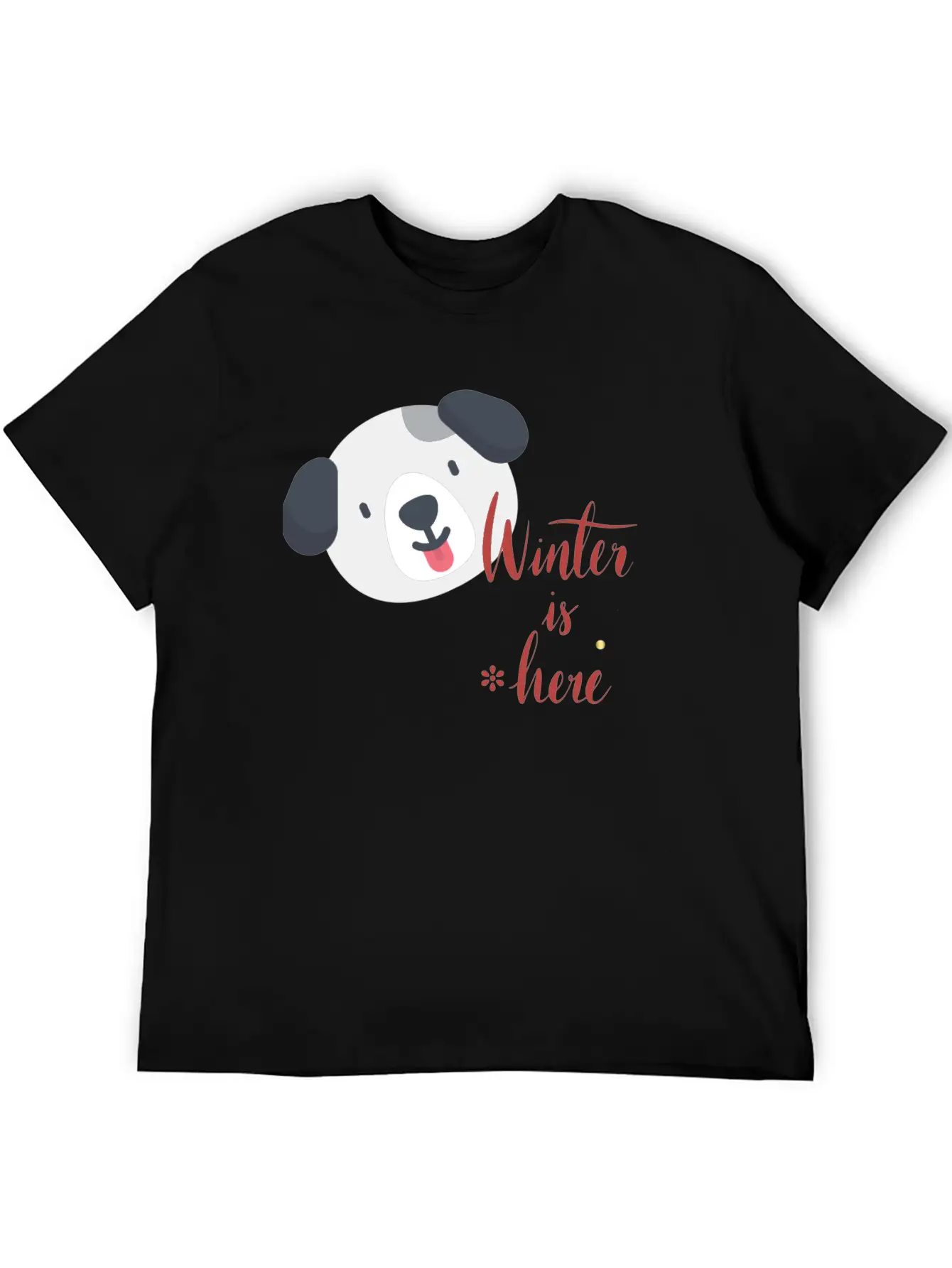 Winter Here Unisex Short Sleeve Soft Cotton T-Shirt – Casual Everyday Wear