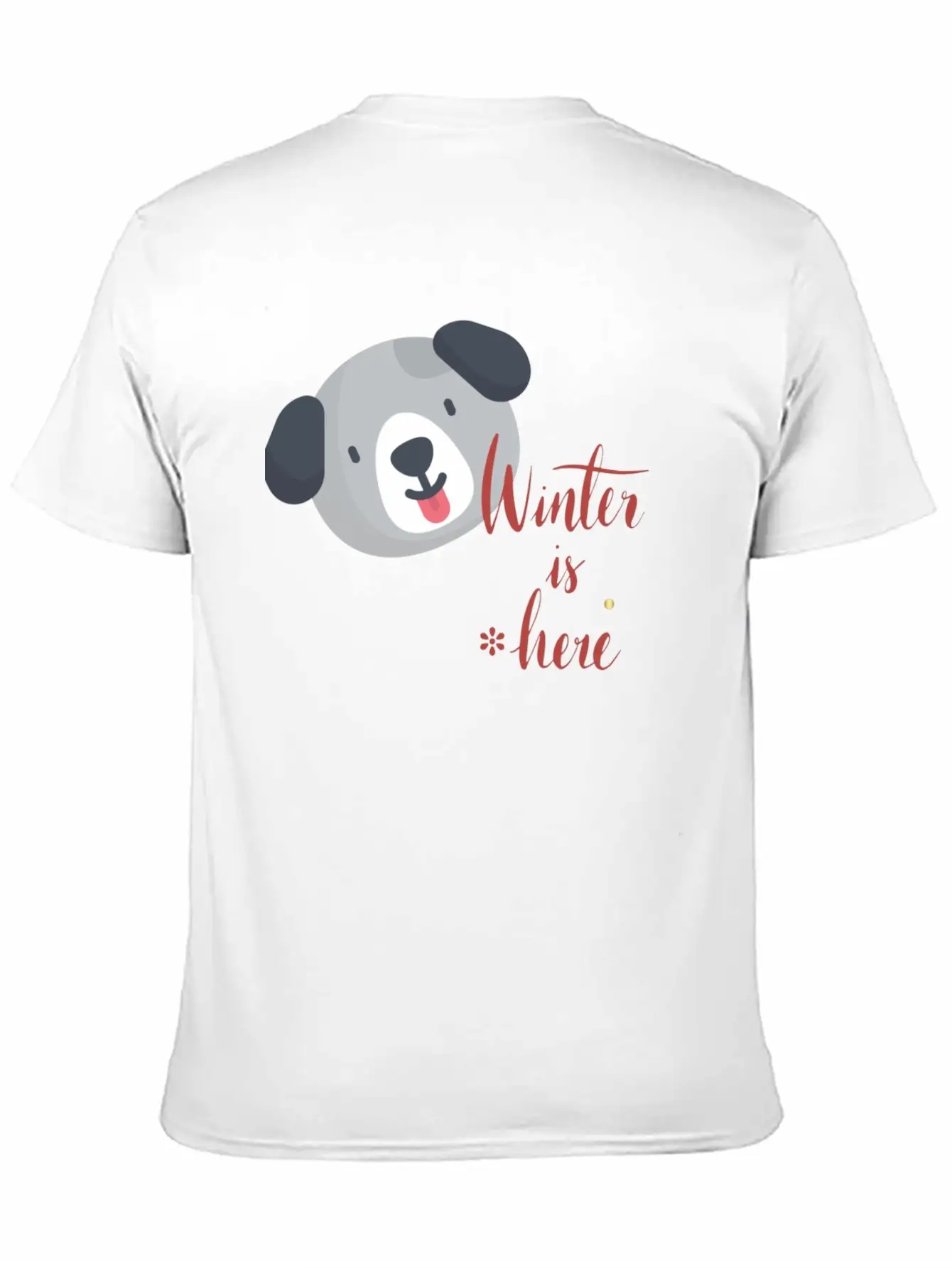 Winter Here Unisex Short Sleeve Soft Cotton T-Shirt – Casual Everyday Wear