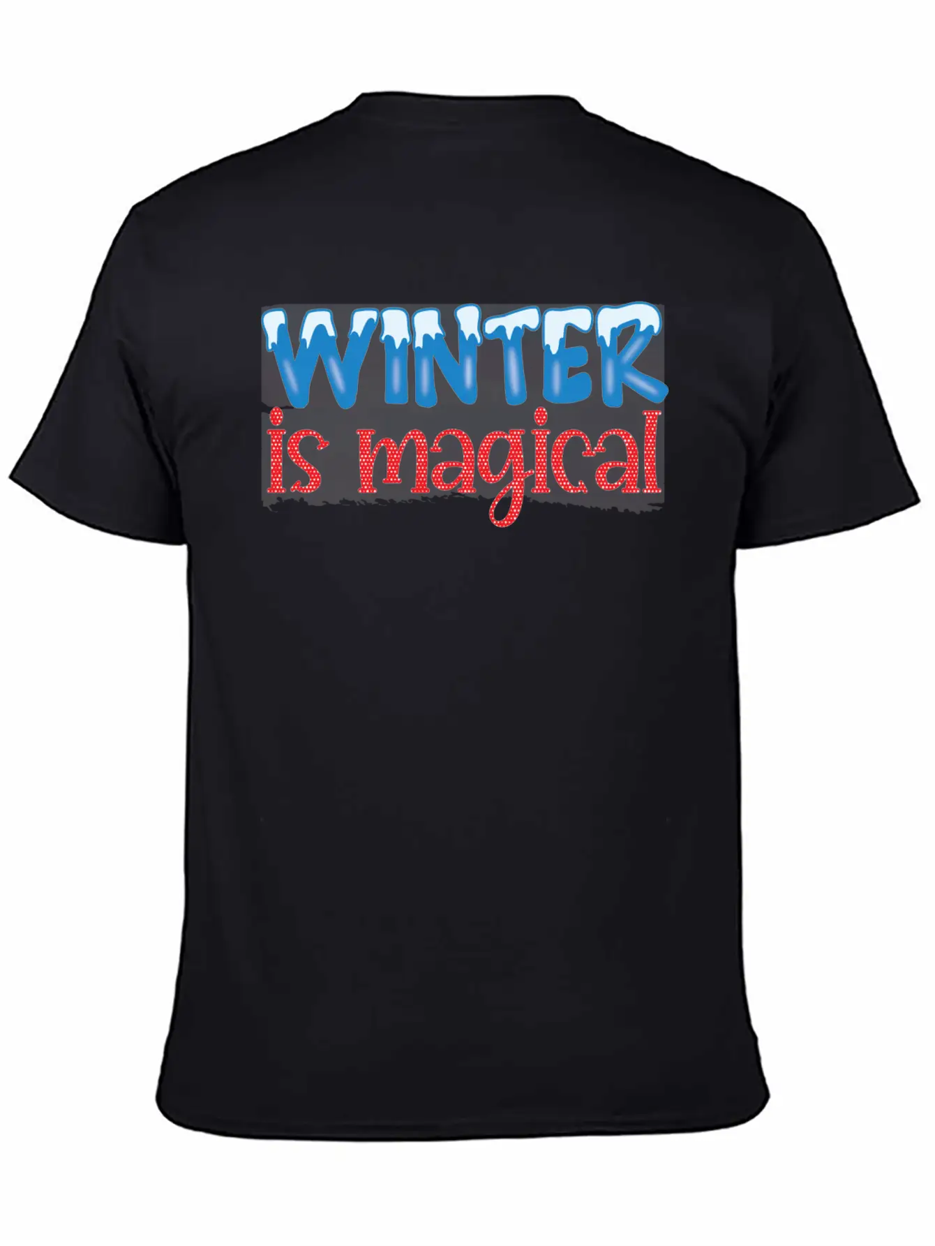 Winter Is Magical Winter 2021 Snowflakes Essential Unisex Summer Tee – Soft Cotton Casual Fit