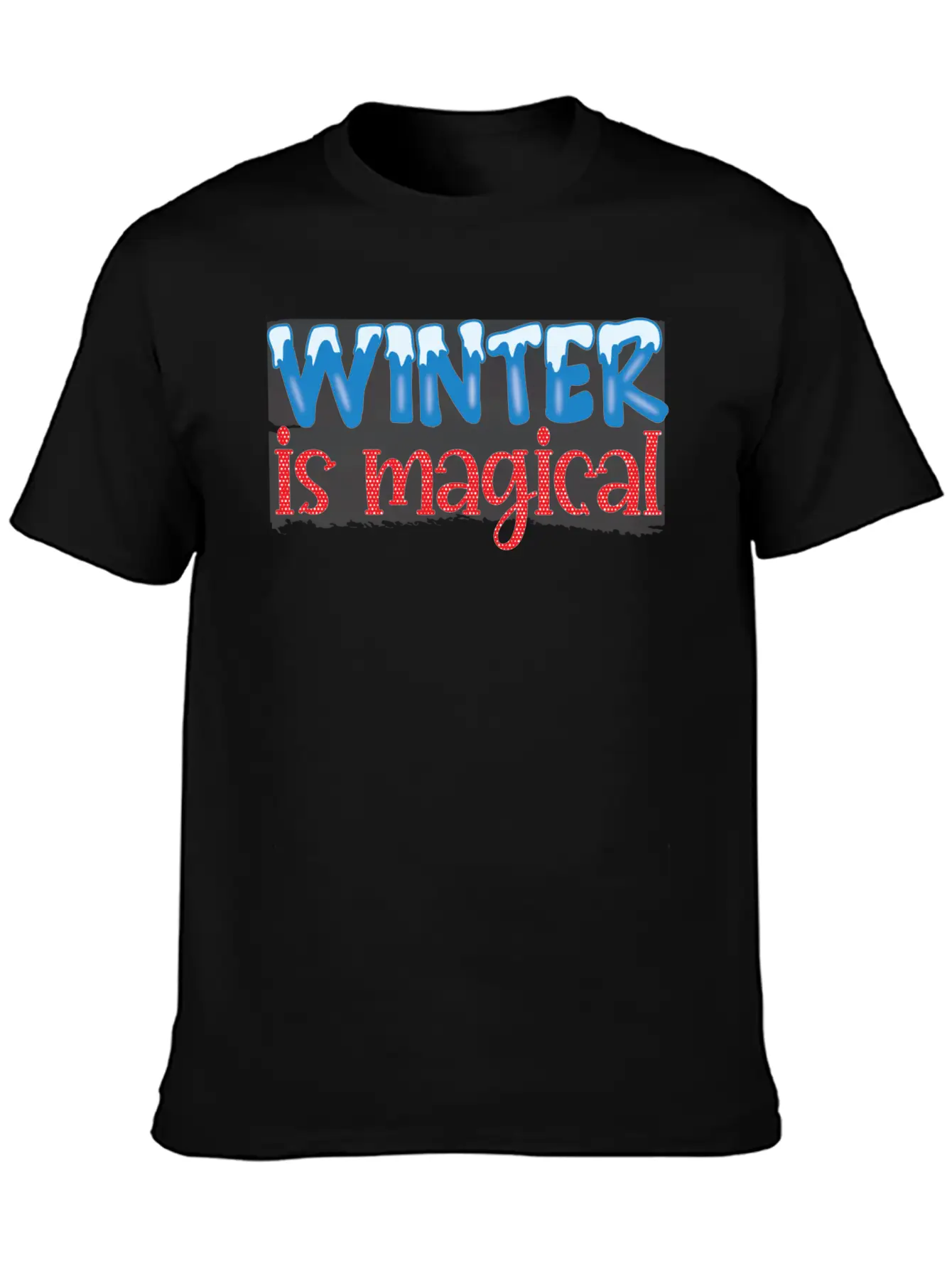 Winter Is Magical Winter 2021 Snowflakes Essential Unisex Summer Tee – Soft Cotton Casual Fit