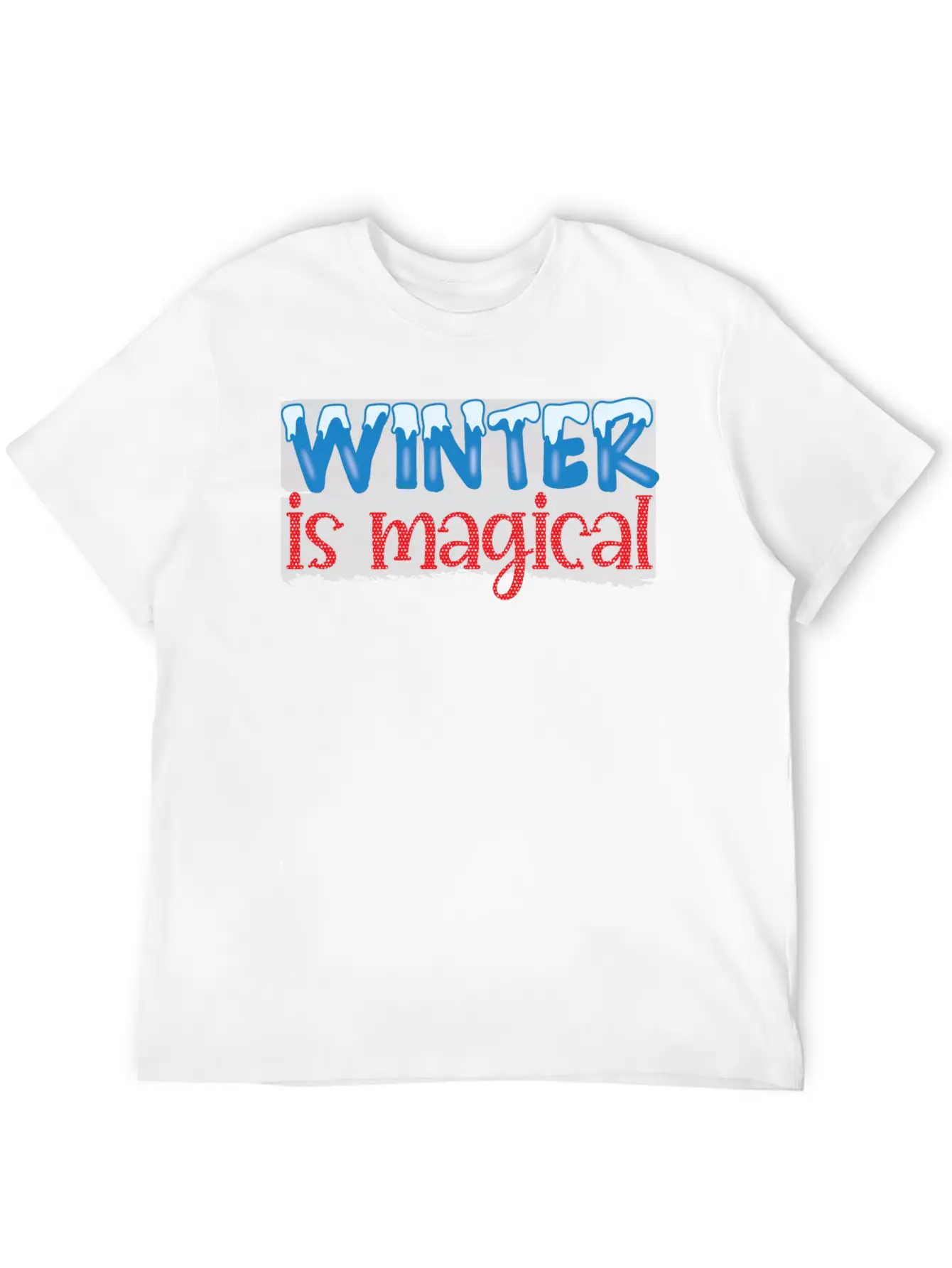 Winter Is Magical Winter 2021 Snowflakes Essential Unisex Summer Tee – Soft Cotton Casual Fit
