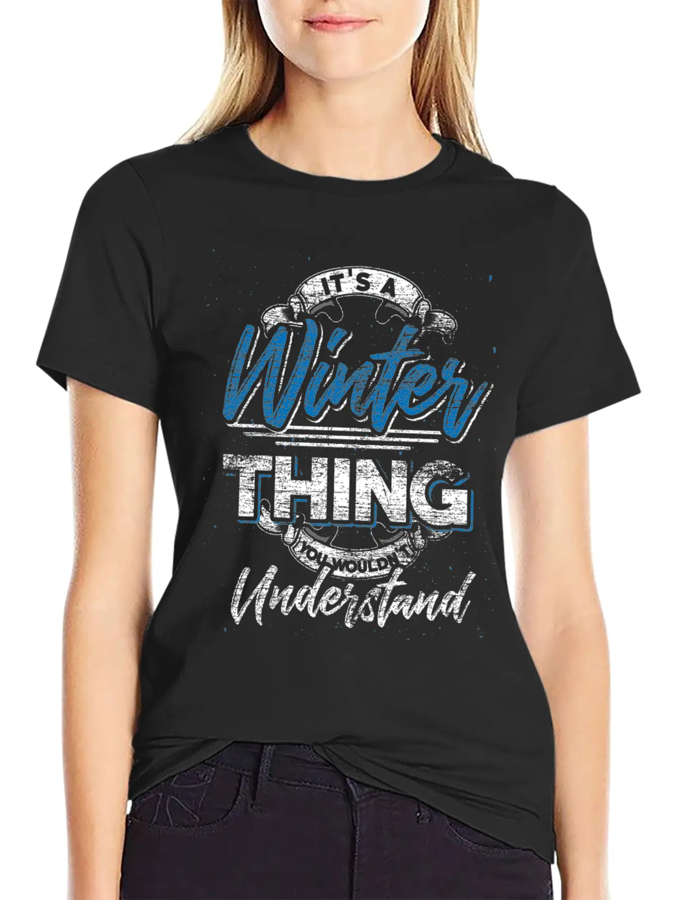 Winter Snow Winter Coat Snowing I Love Winter Gift Basic Graphic T-Shirt – Daily Comfort In Soft Cotton