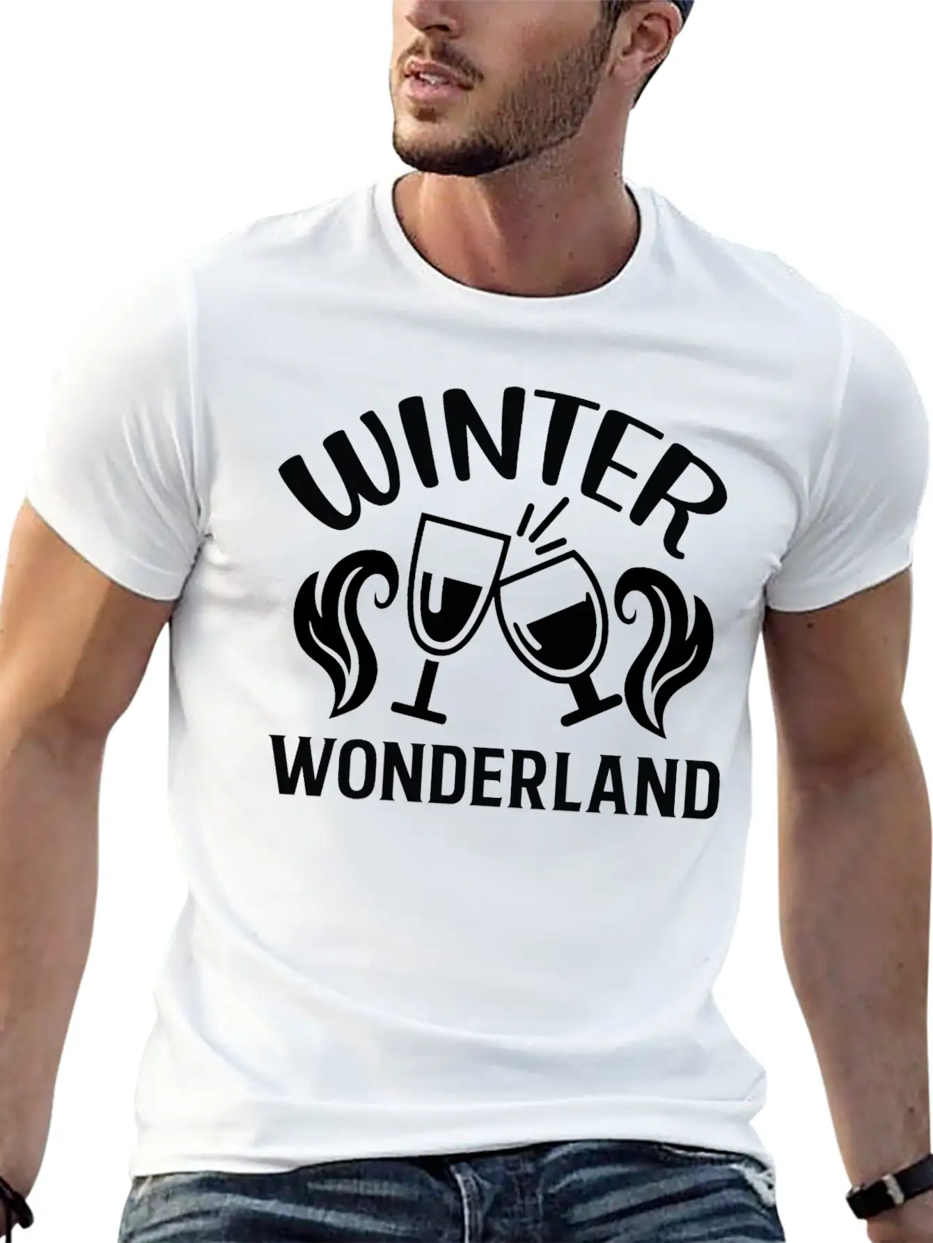 Winter Wonderland Comfortable Minimalist Graphic Tee – Summer Style Essential
