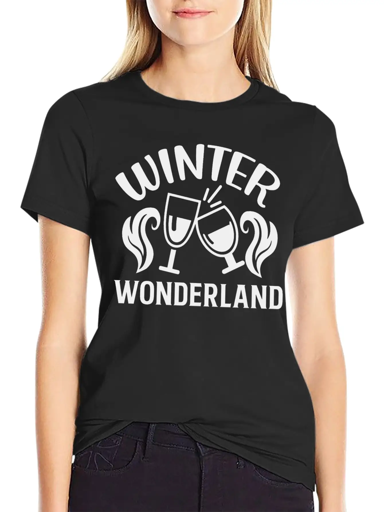 Winter Wonderland Comfortable Minimalist Graphic Tee – Summer Style Essential