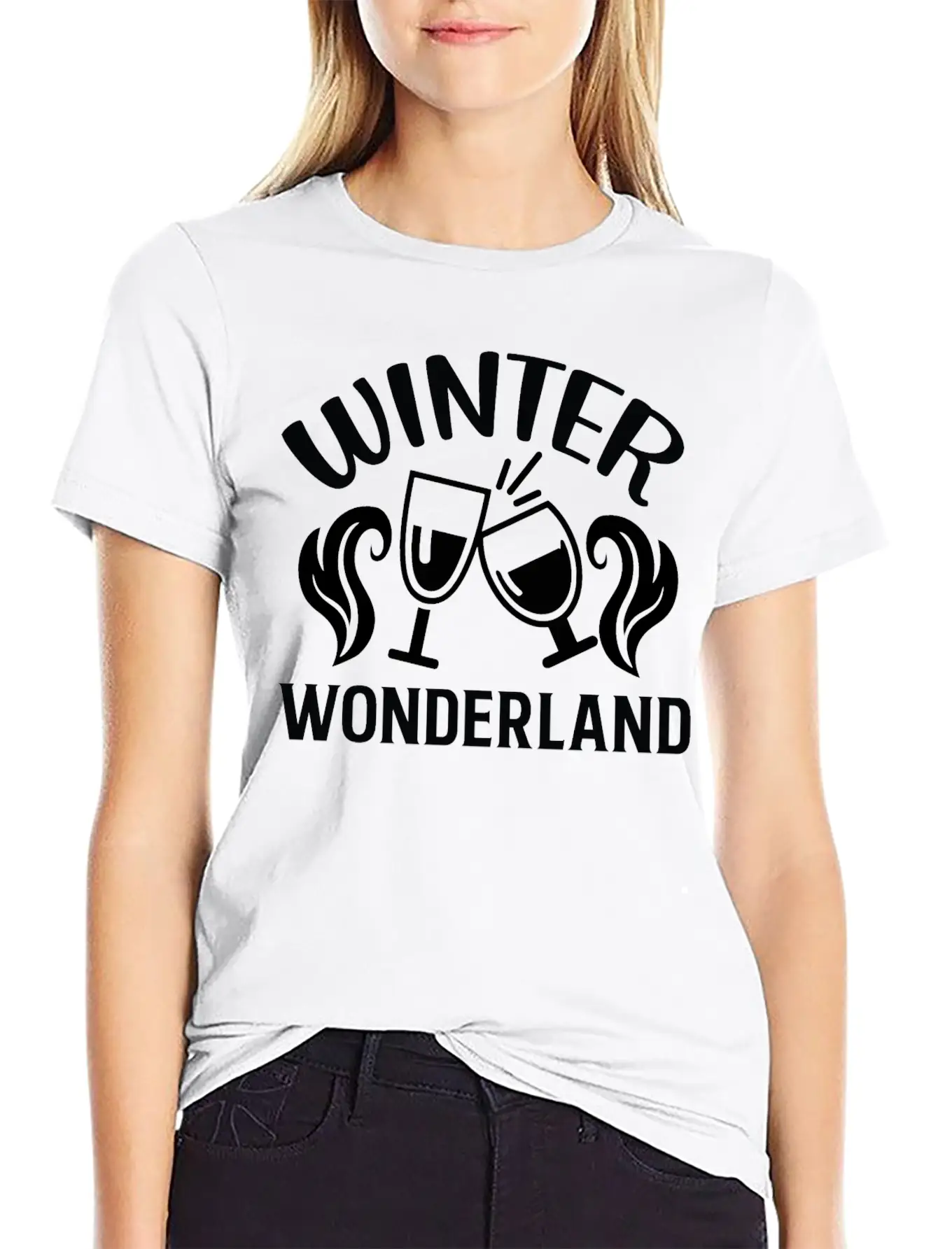 Winter Wonderland Comfortable Minimalist Graphic Tee – Summer Style Essential