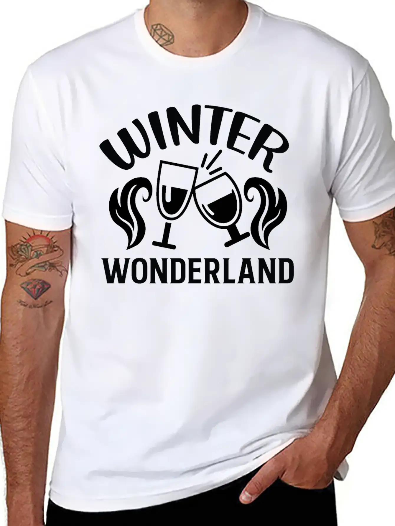 Winter Wonderland Comfortable Minimalist Graphic Tee – Summer Style Essential