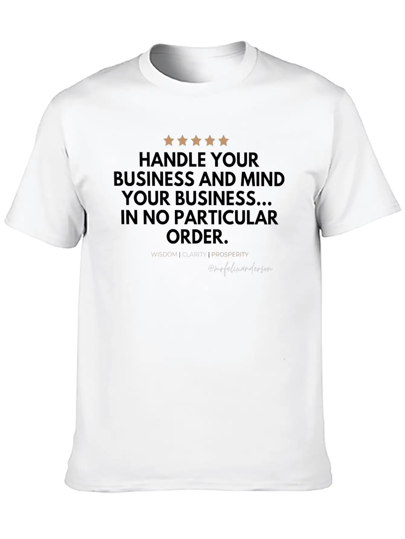 WISDOM COLLECTION Stylish Everyday T-Shirt – Unisex Basic Cotton Tee