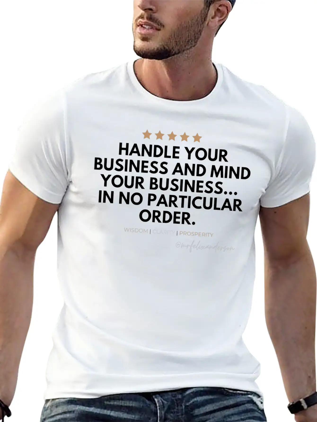 WISDOM COLLECTION Stylish Everyday T-Shirt – Unisex Basic Cotton Tee