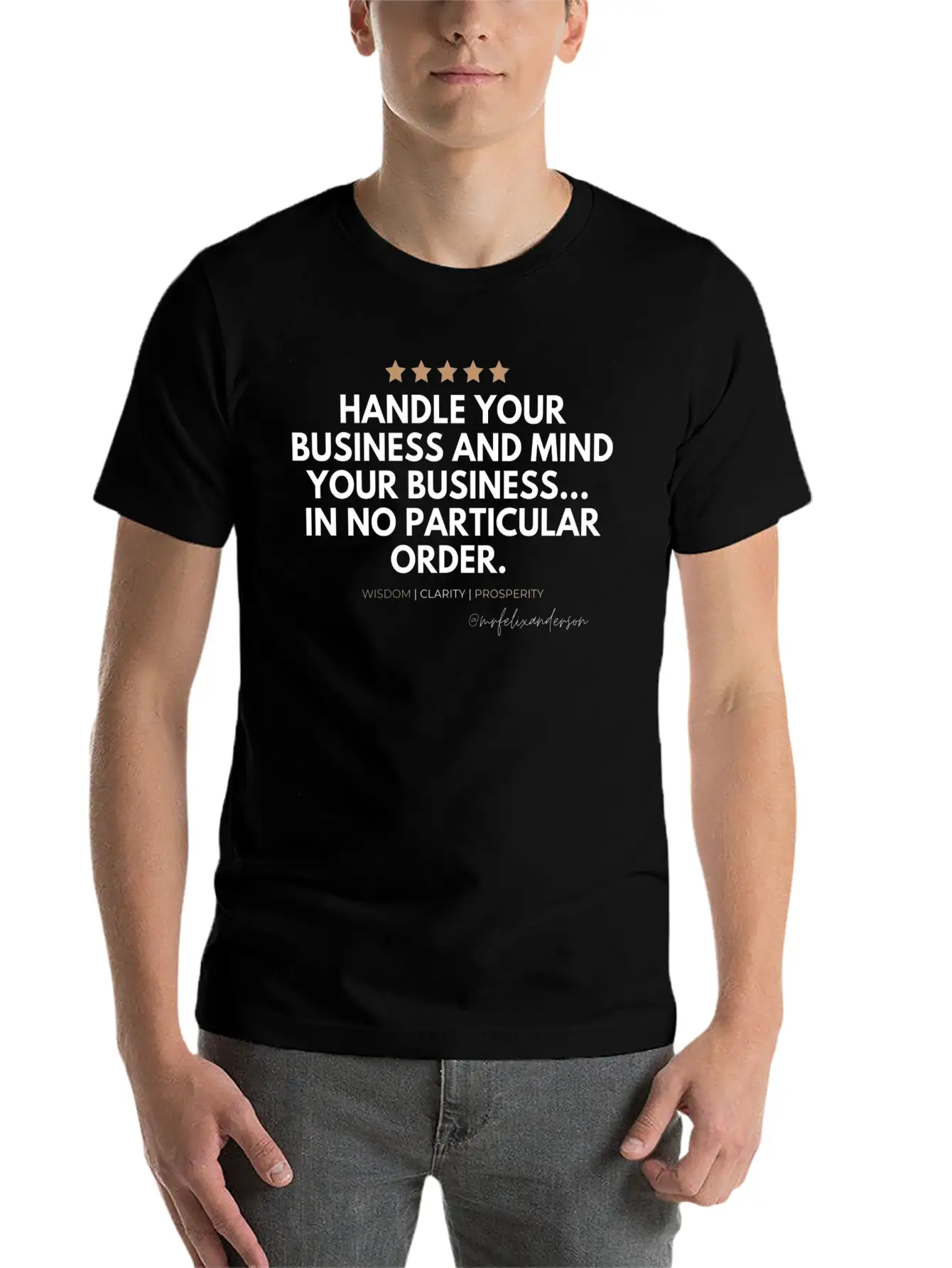 WISDOM COLLECTION Stylish Everyday T-Shirt – Unisex Basic Cotton Tee