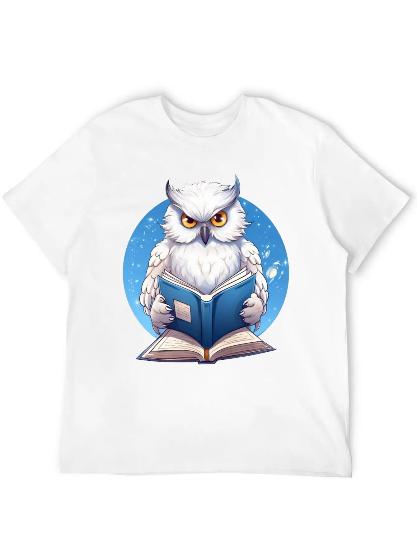 Wise Owl With Book - Reading Design Basic Graphic T-Shirt – Daily Comfort In Soft Cotton