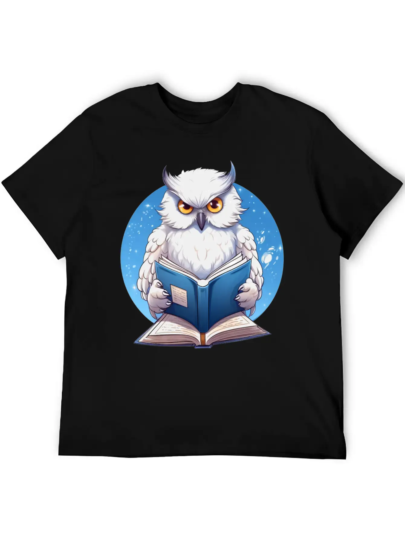 Wise Owl With Book - Reading Design Basic Graphic T-Shirt – Daily Comfort In Soft Cotton