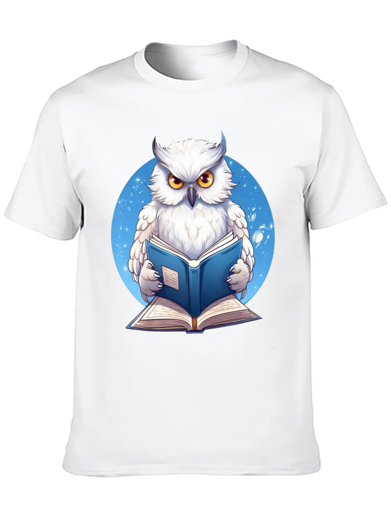 Wise Owl With Book - Reading Design Basic Graphic T-Shirt – Daily Comfort In Soft Cotton