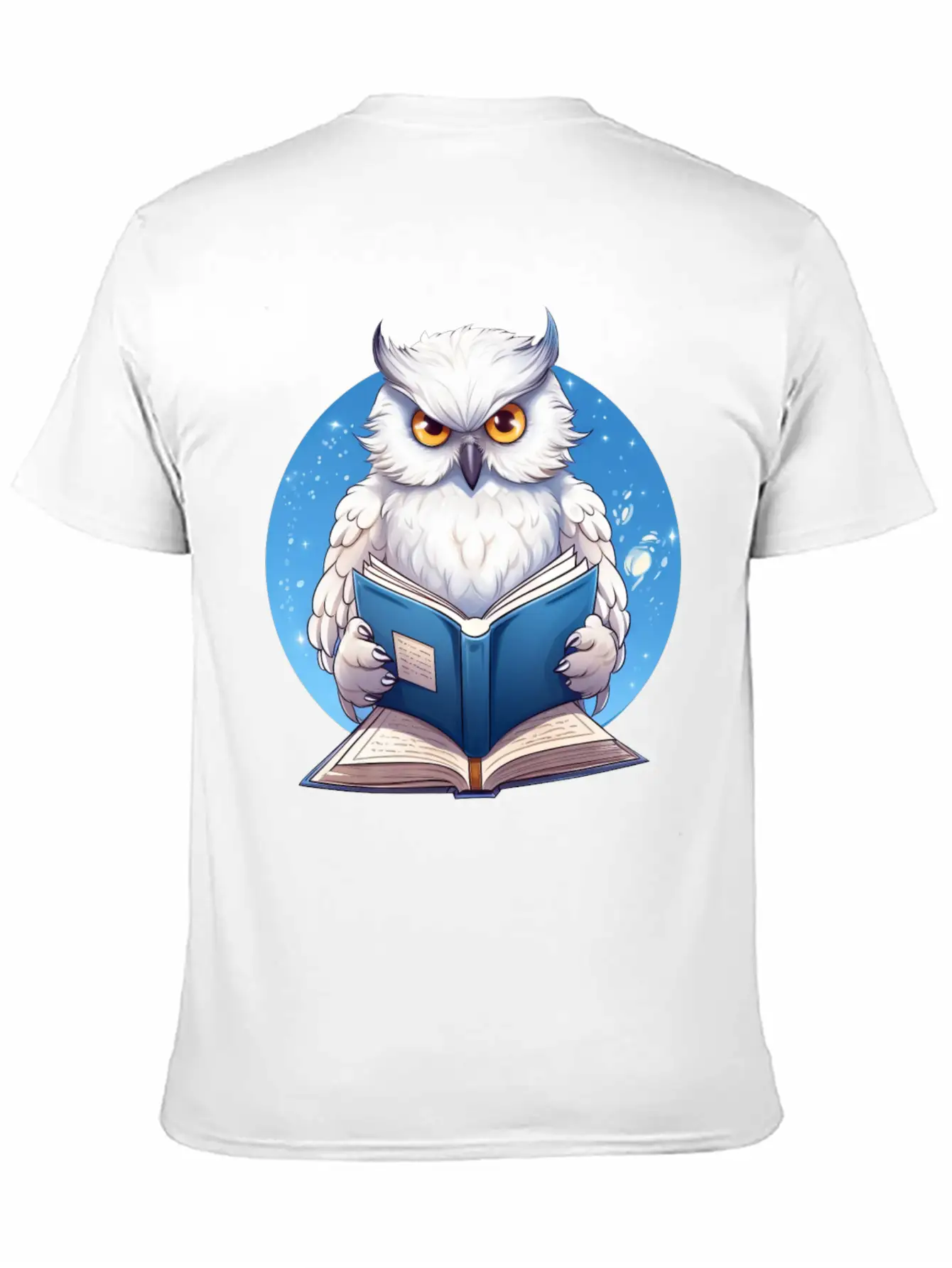 Wise Owl With Book - Reading Design Basic Graphic T-Shirt – Daily Comfort In Soft Cotton