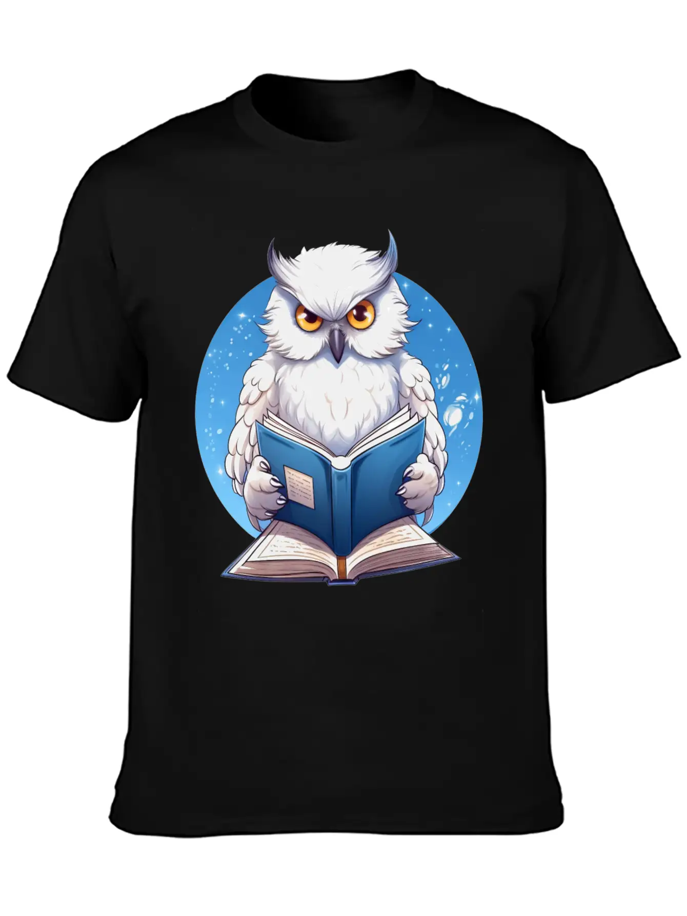Wise Owl With Book - Reading Design Basic Graphic T-Shirt – Daily Comfort In Soft Cotton