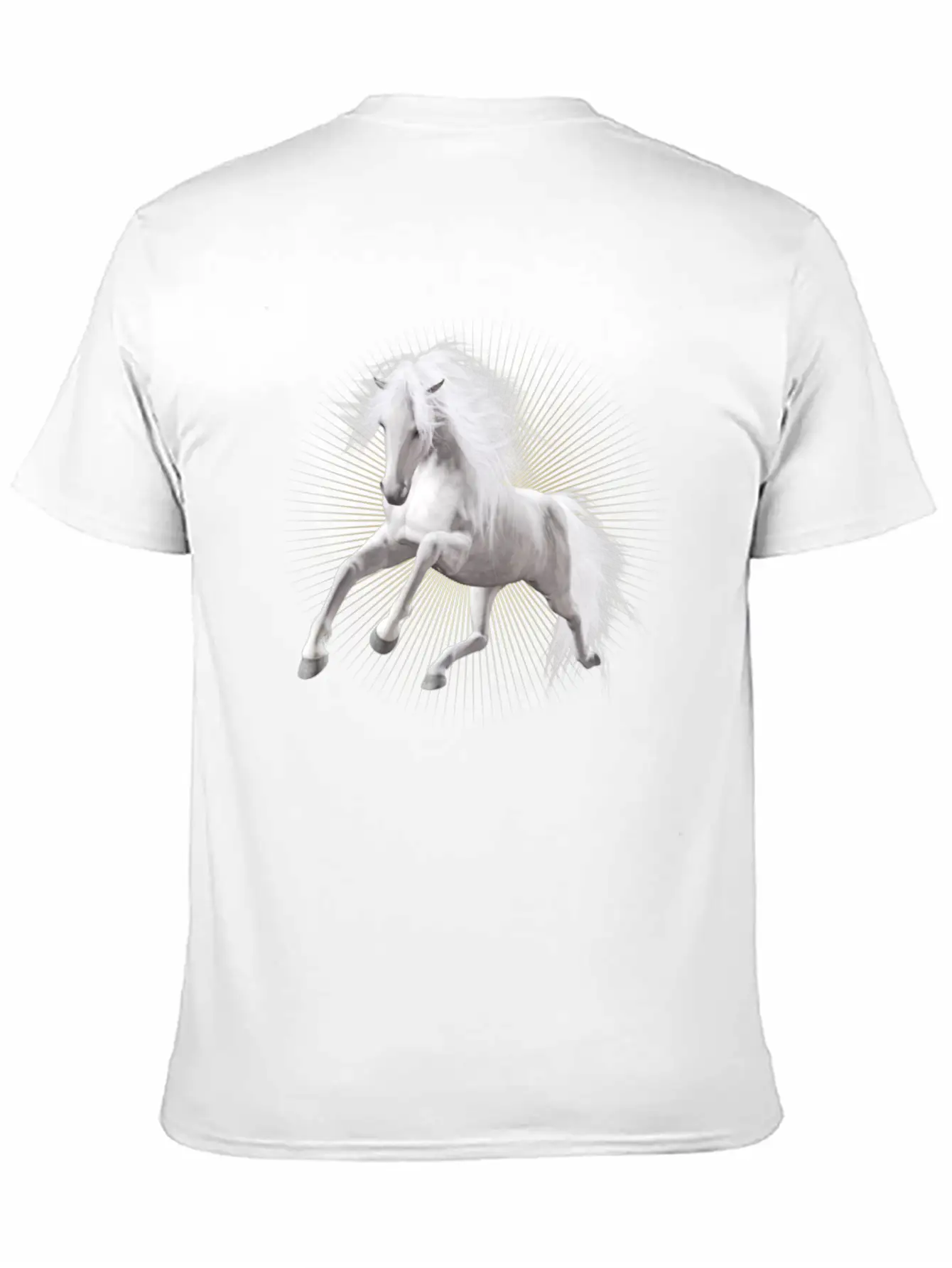 Wite Horse Unisex Short Sleeve Soft Cotton T-Shirt – Casual Everyday Wear