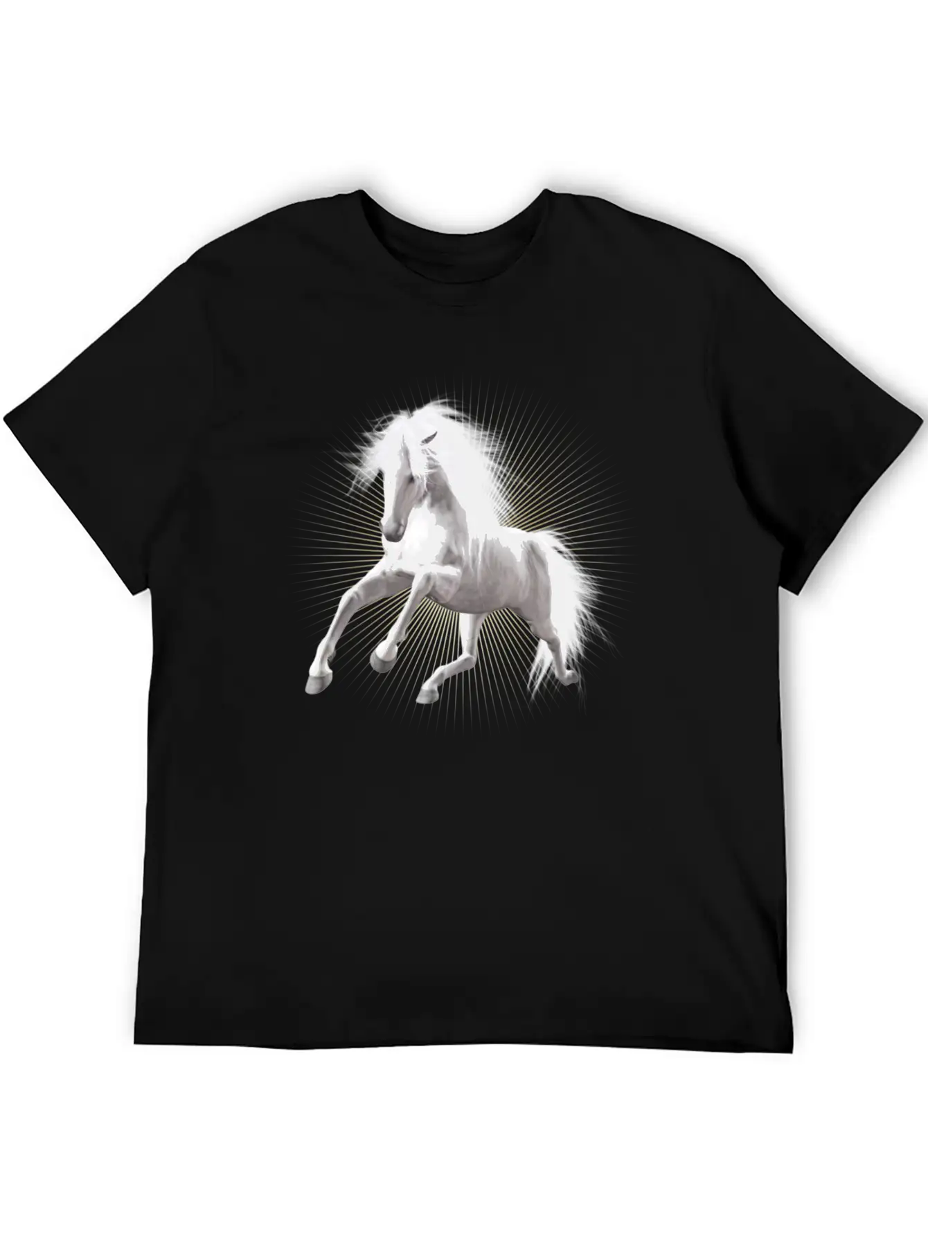 Wite Horse Unisex Short Sleeve Soft Cotton T-Shirt – Casual Everyday Wear