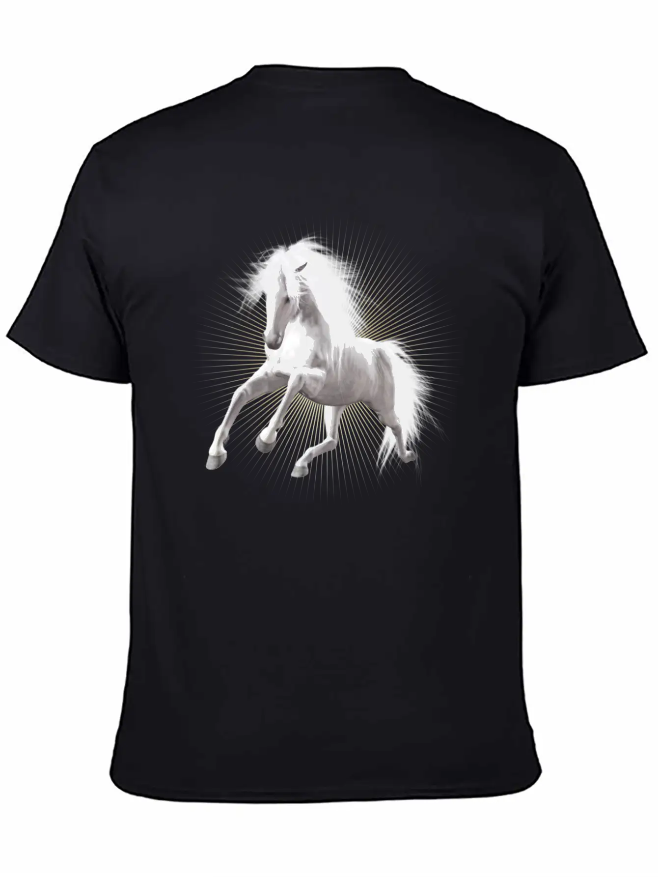 Wite Horse Unisex Short Sleeve Soft Cotton T-Shirt – Casual Everyday Wear