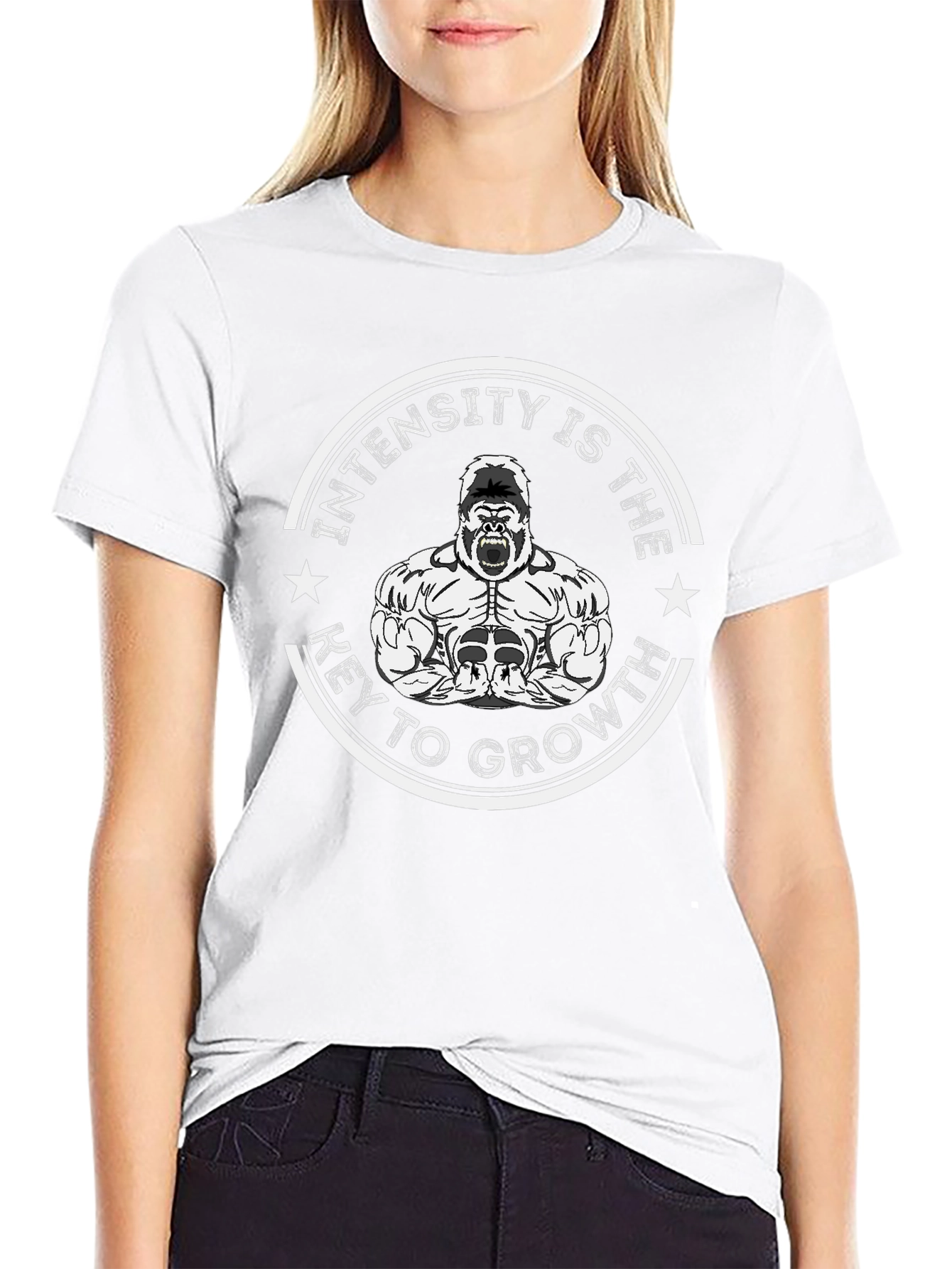 Intensity is Key to Growth T-Shirt Gorilla Gym